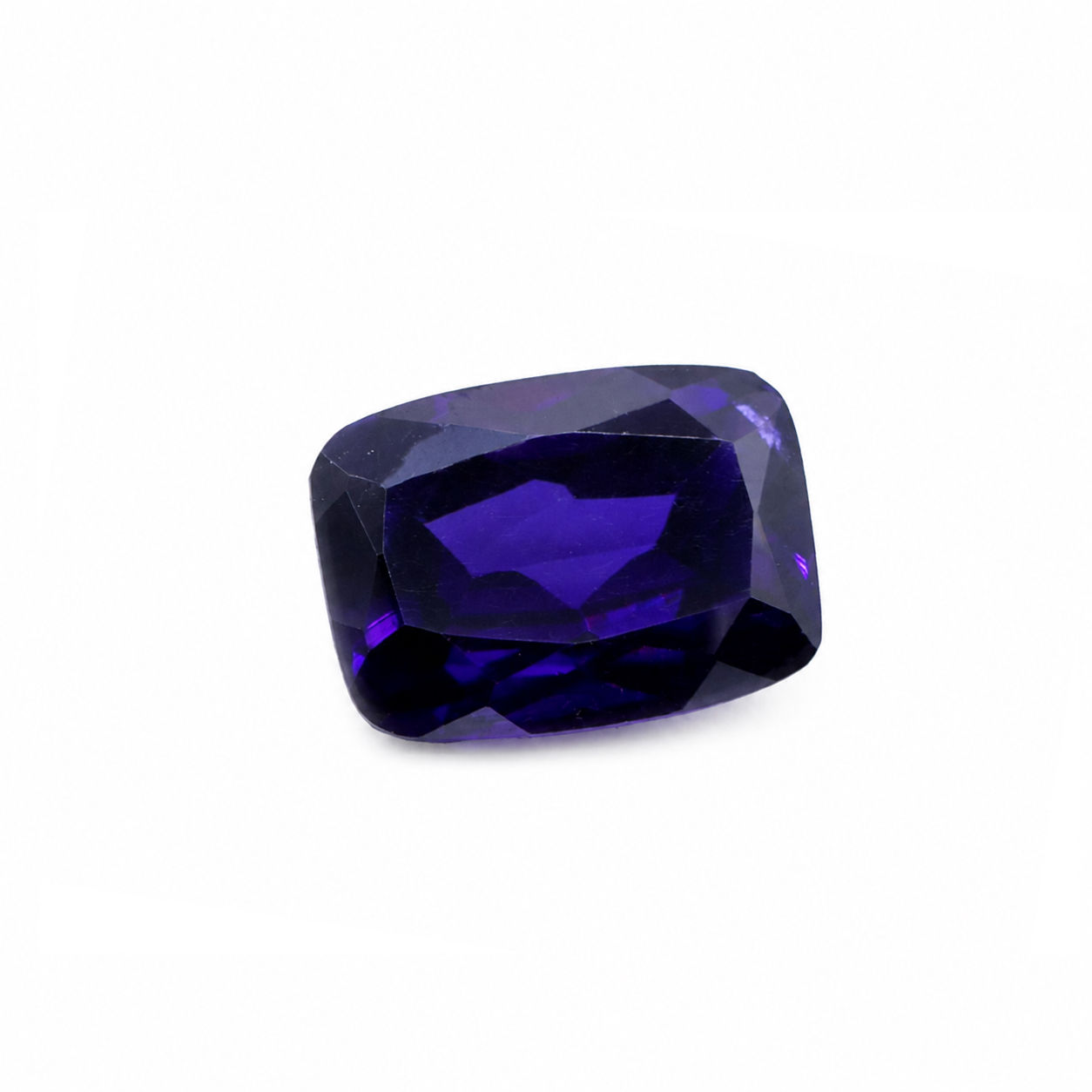 Cubic Zirconia (Amethyst Color) Elongated Cushion Faceted