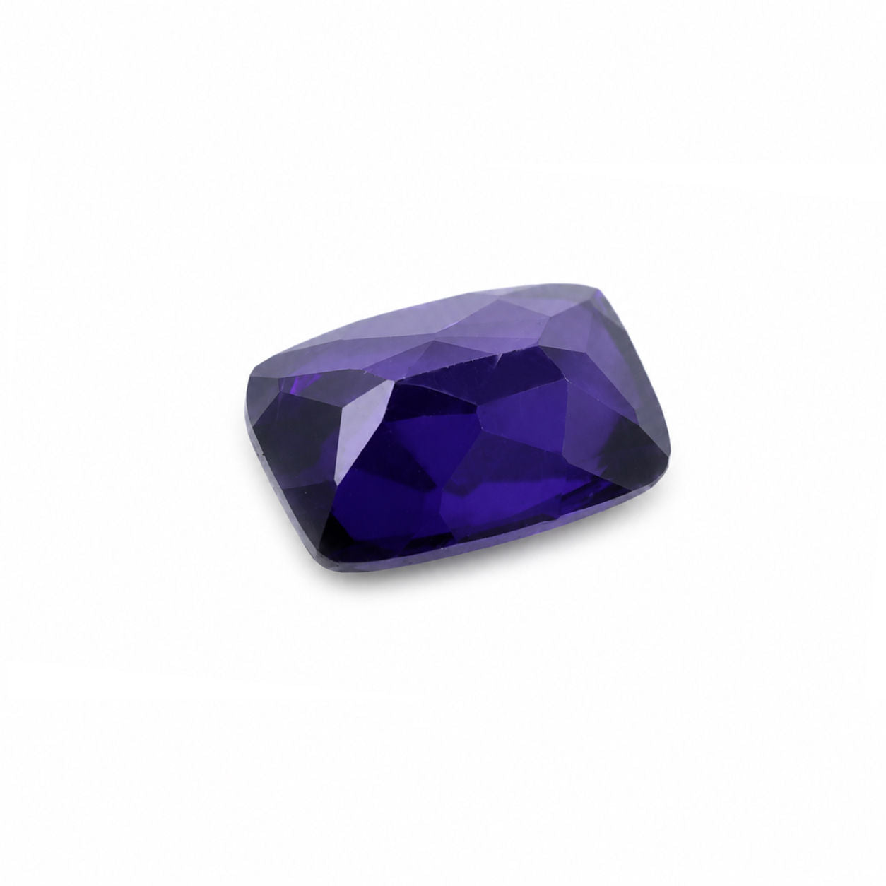 Cubic Zirconia (Amethyst Color) Elongated Cushion Faceted