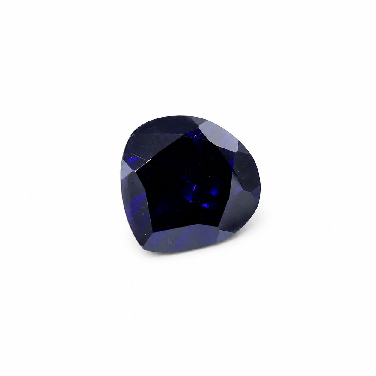 Cubic Zirconia (Amethyst Color) Heart Shape Faceted