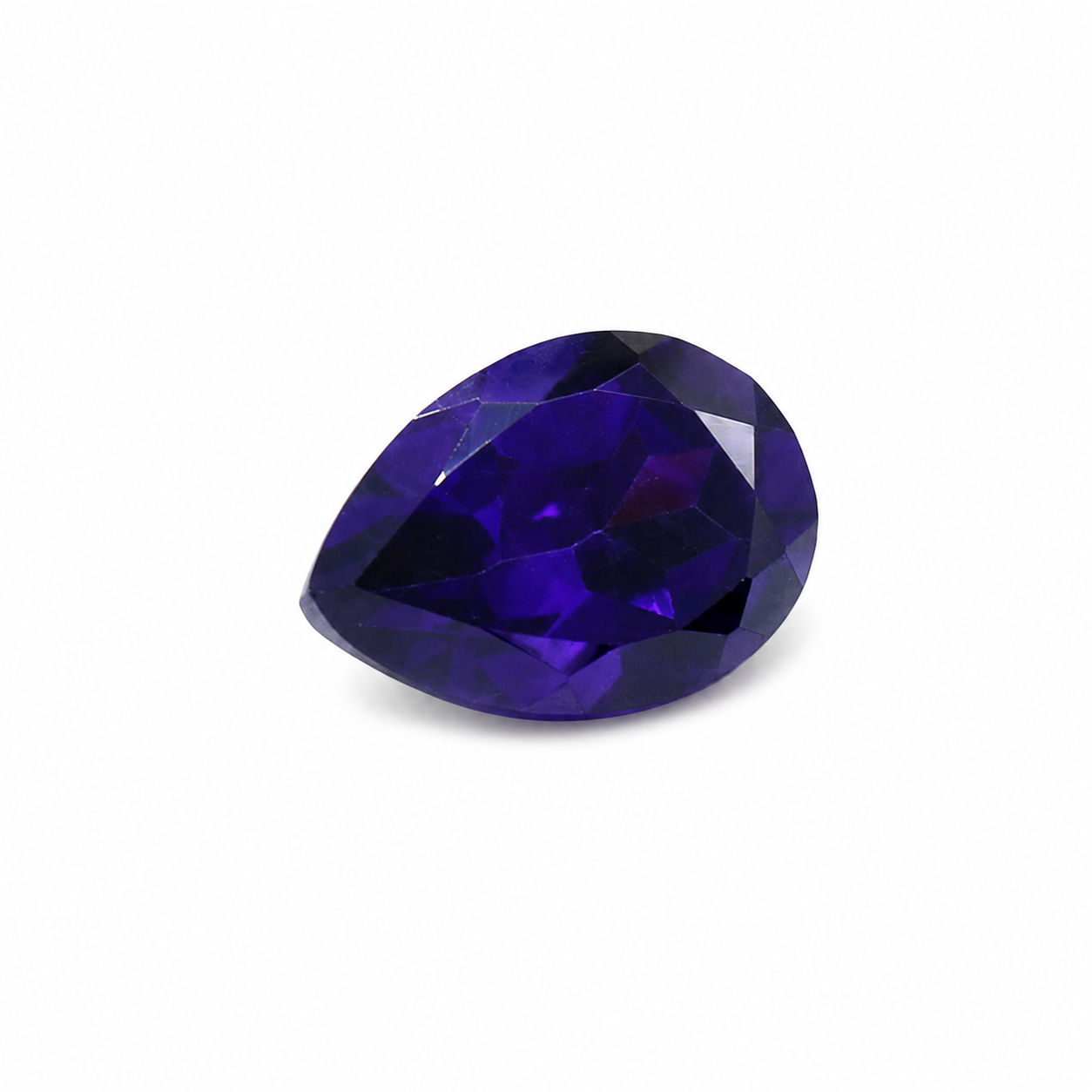 Cubic Zirconia (Amethyst Color) Pear Faceted