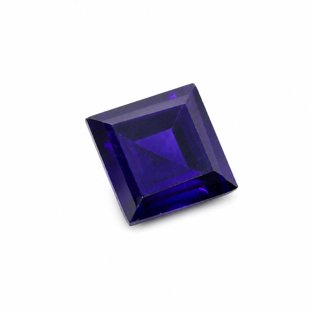 Cubic Zirconia (Amethyst Color) Square Faceted