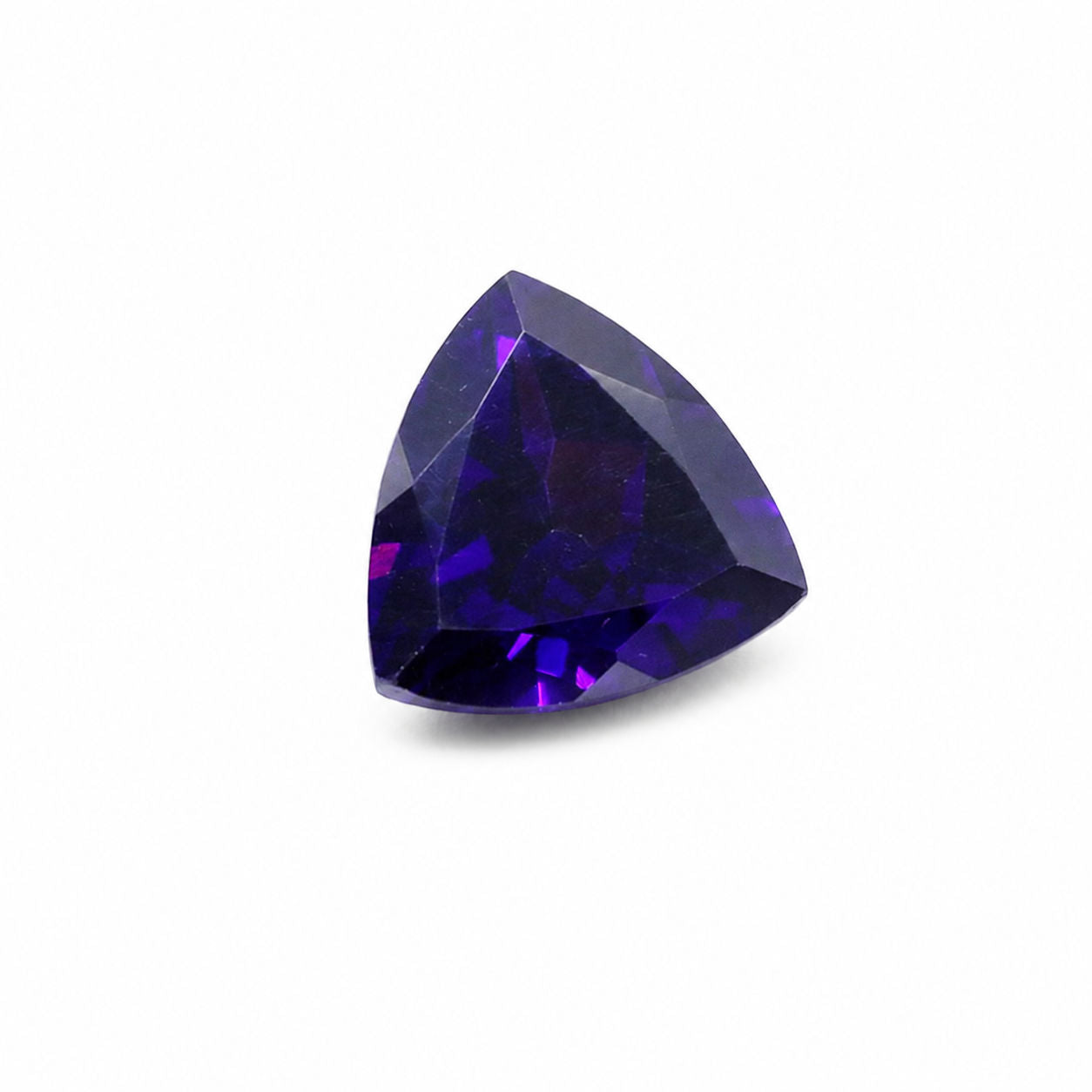 Cubic Zirconia (Amethyst Color) Trillion Faceted