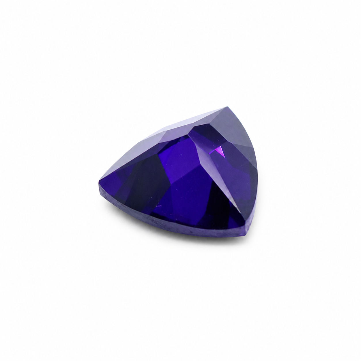 Cubic Zirconia (Amethyst Color) Trillion Faceted