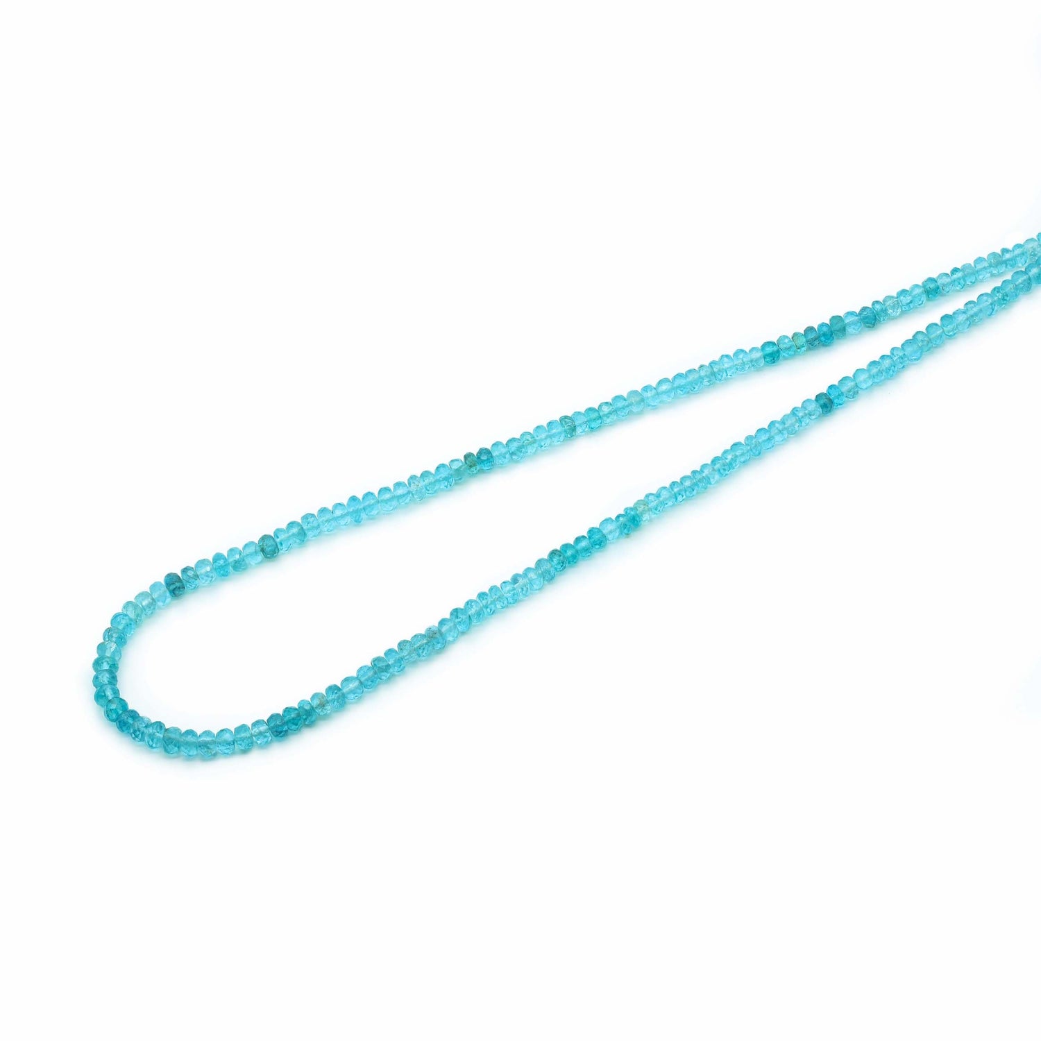 Apatite 4mm to 5mm Rondelle Faceted Beads (18 Inch)