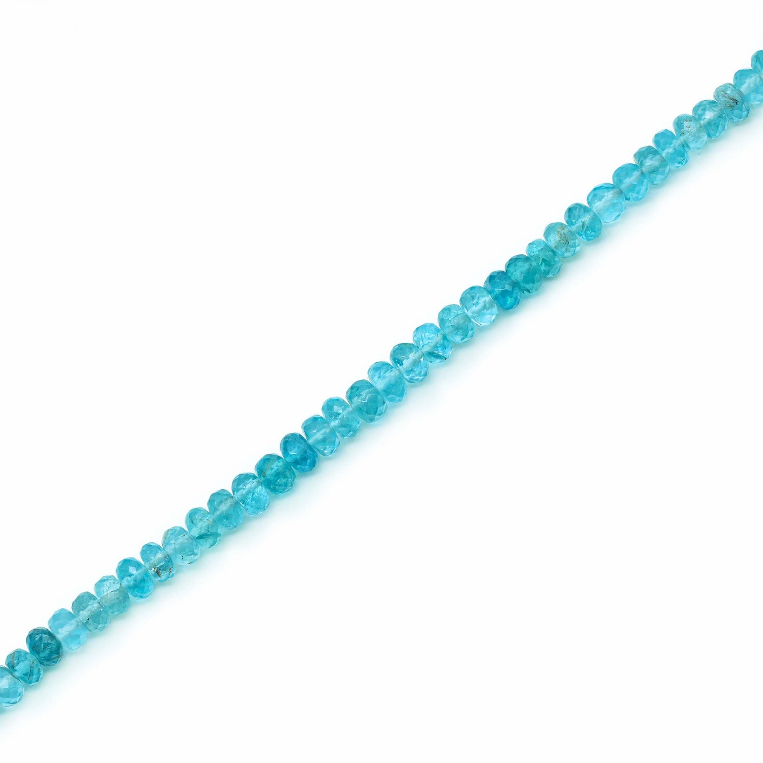 Apatite 4mm to 5mm Rondelle Faceted Beads (18 Inch)