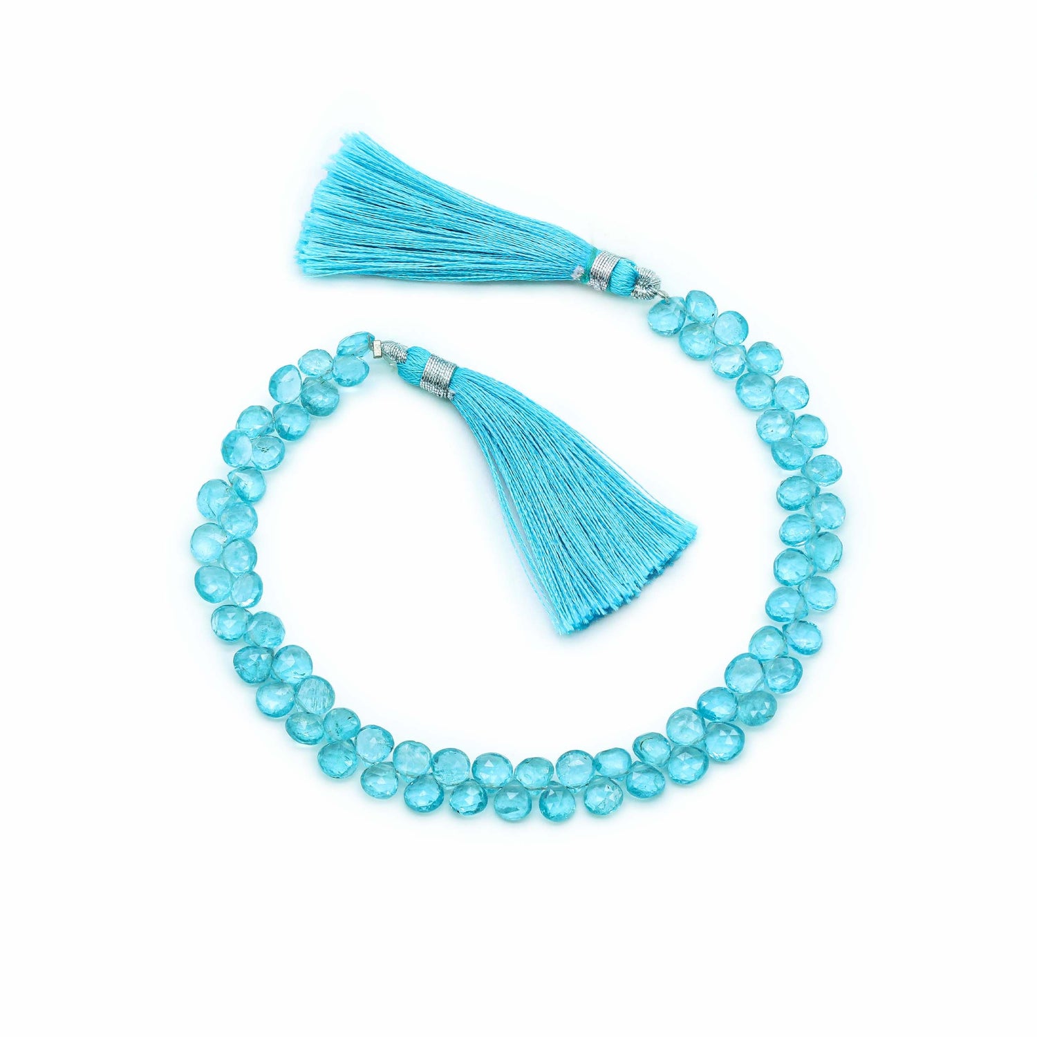 Apatite 5mm to 6mm Heart Shape Faceted Beads (8 inch)