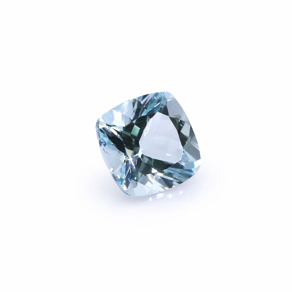 Aquamarine Cushion Faceted