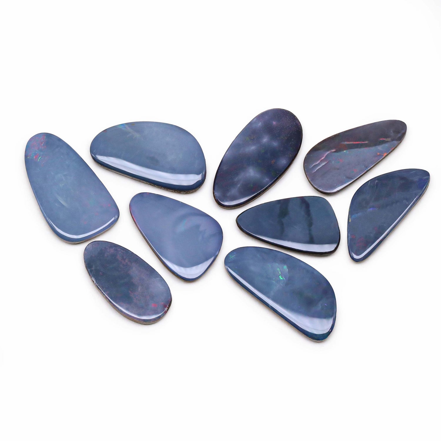 Australian Opal Doublet 16x8.50mm to 20x9mm Mix Smooth Slices