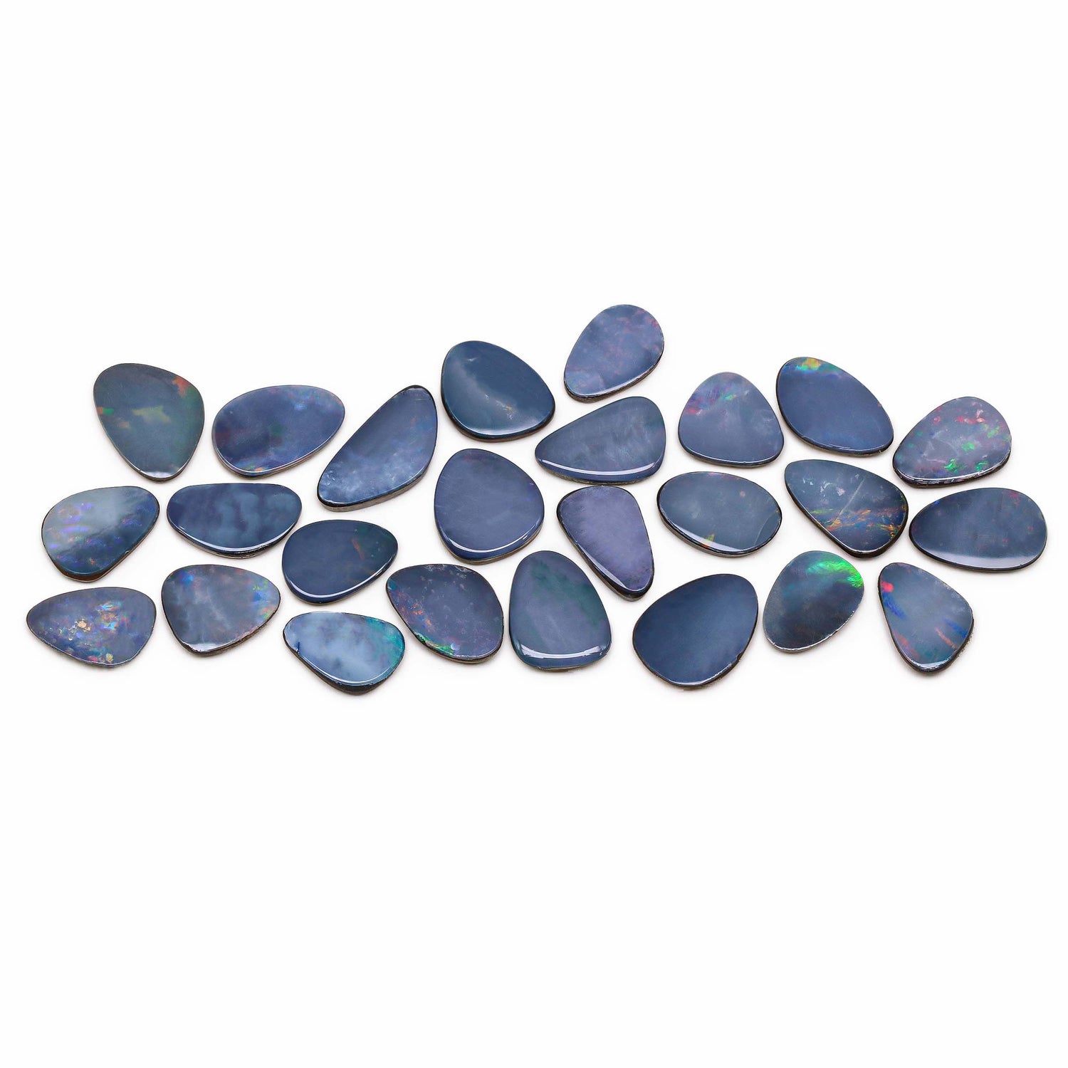 Australian Opal Doublet 11.50x7mm to 15x7.50mm Mix Smooth Slices