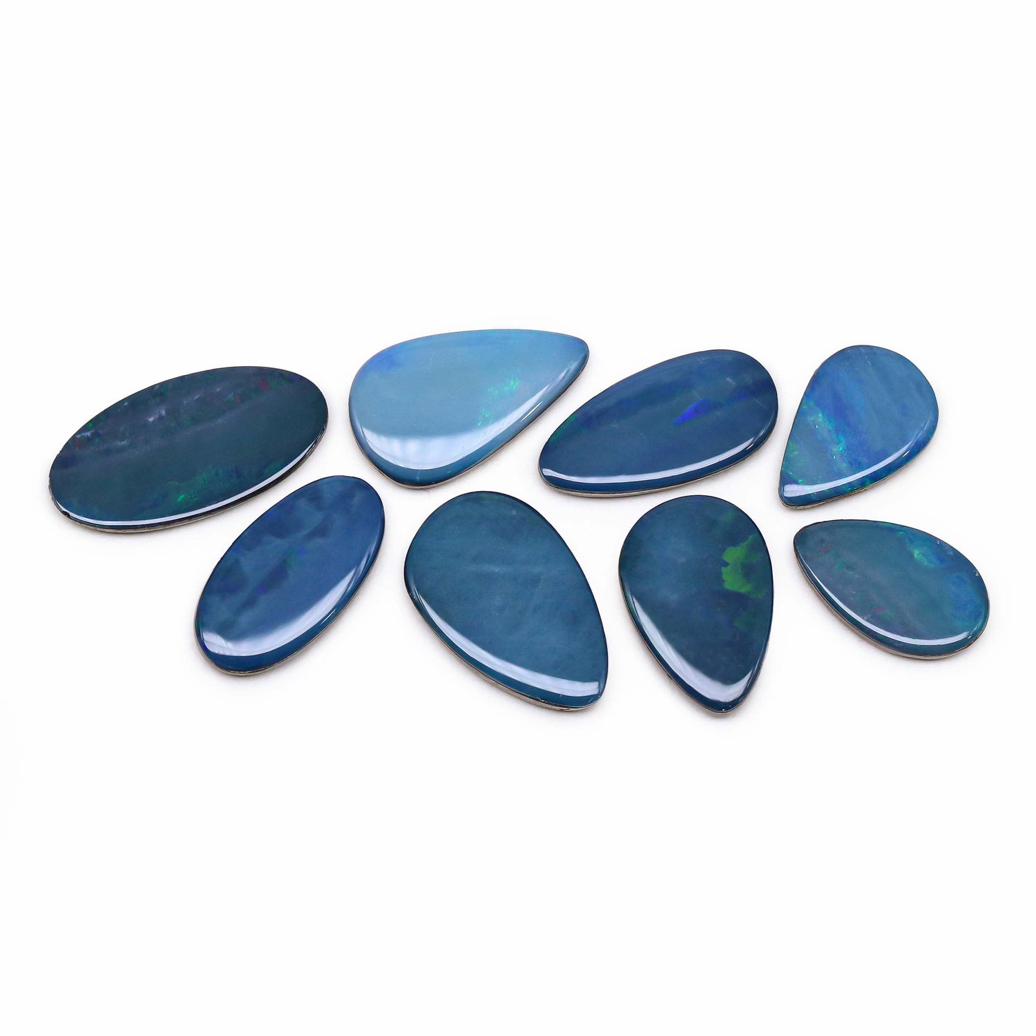 Australian Opal Doublet 11.50x8mm to 17x8.50mm Mix Smooth Slices