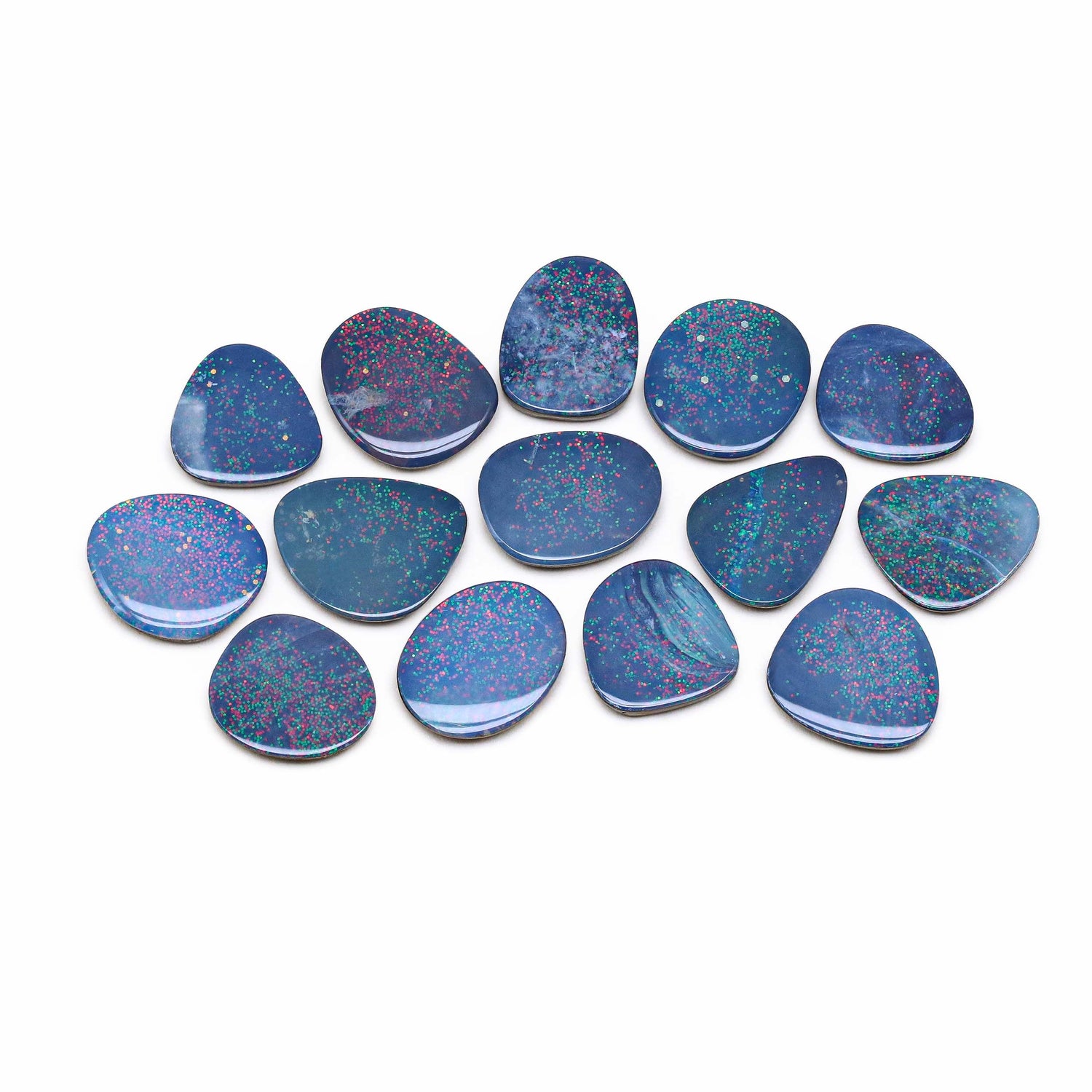 Australian Opal Doublet 12.50x12.50mm to 16x12.50mm Mix Smooth Slices