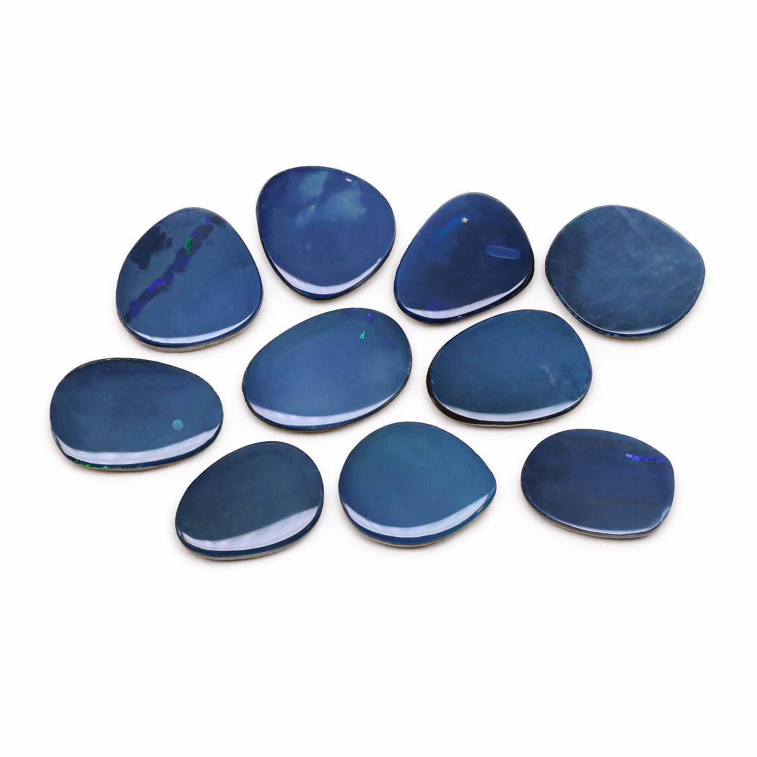 Australian Opal Doublet 14.50x10mm to 16.50x11mm Mix Smooth Slices