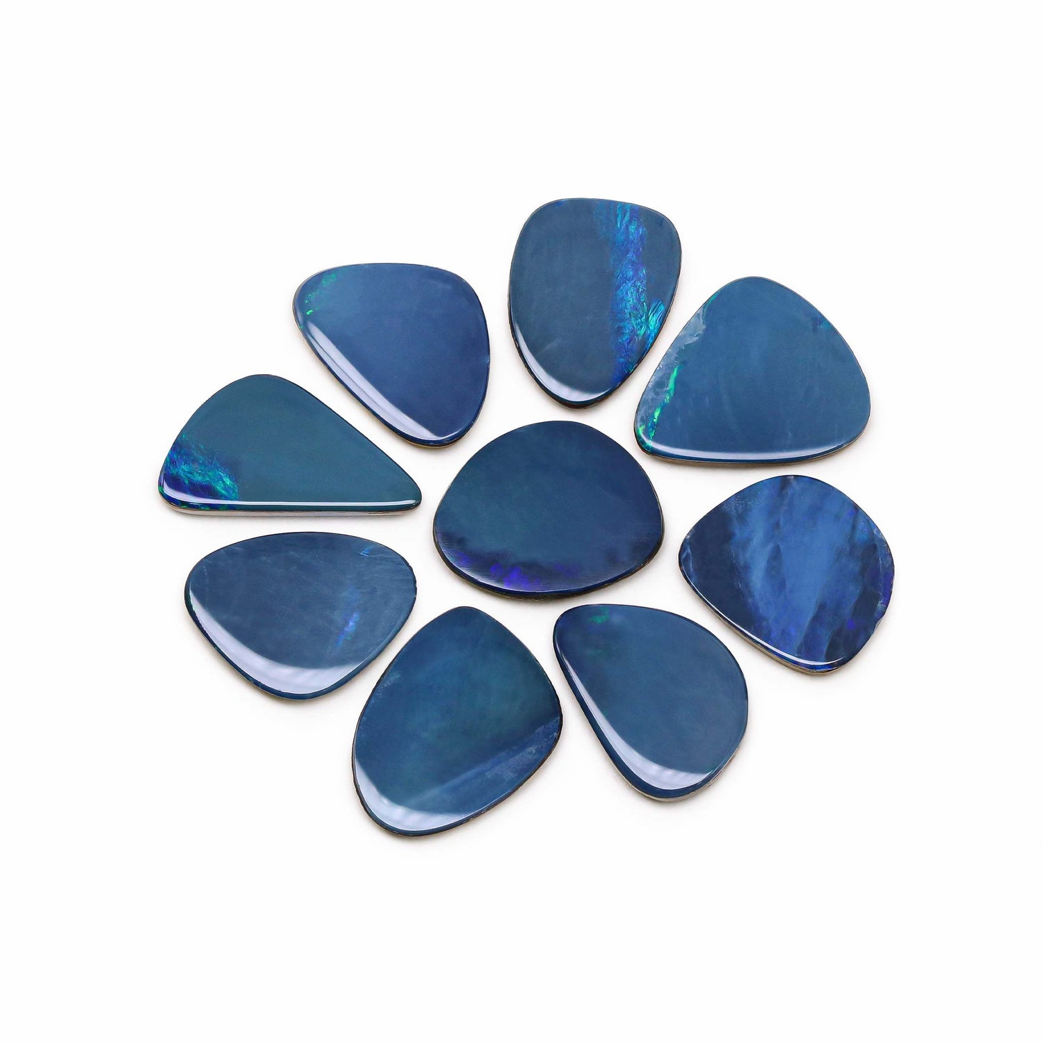 Australian Opal Doublet 14.50x12.50mm to 16.50x14mm Mix Smooth Slices