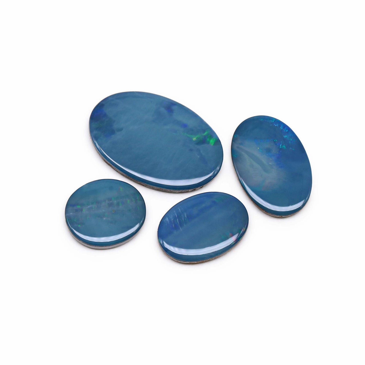 Australian Opal Doublet 15x12.50mm to 26x17mm Mix Smooth Slices
