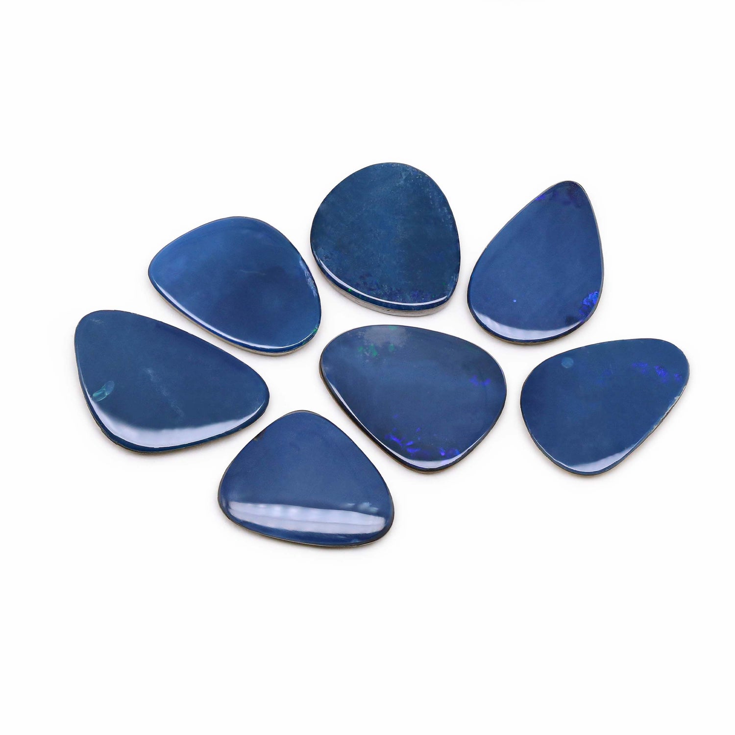 Australian Opal Doublet 17x12mm to 19.50x12.50mm Mix Smooth Slices