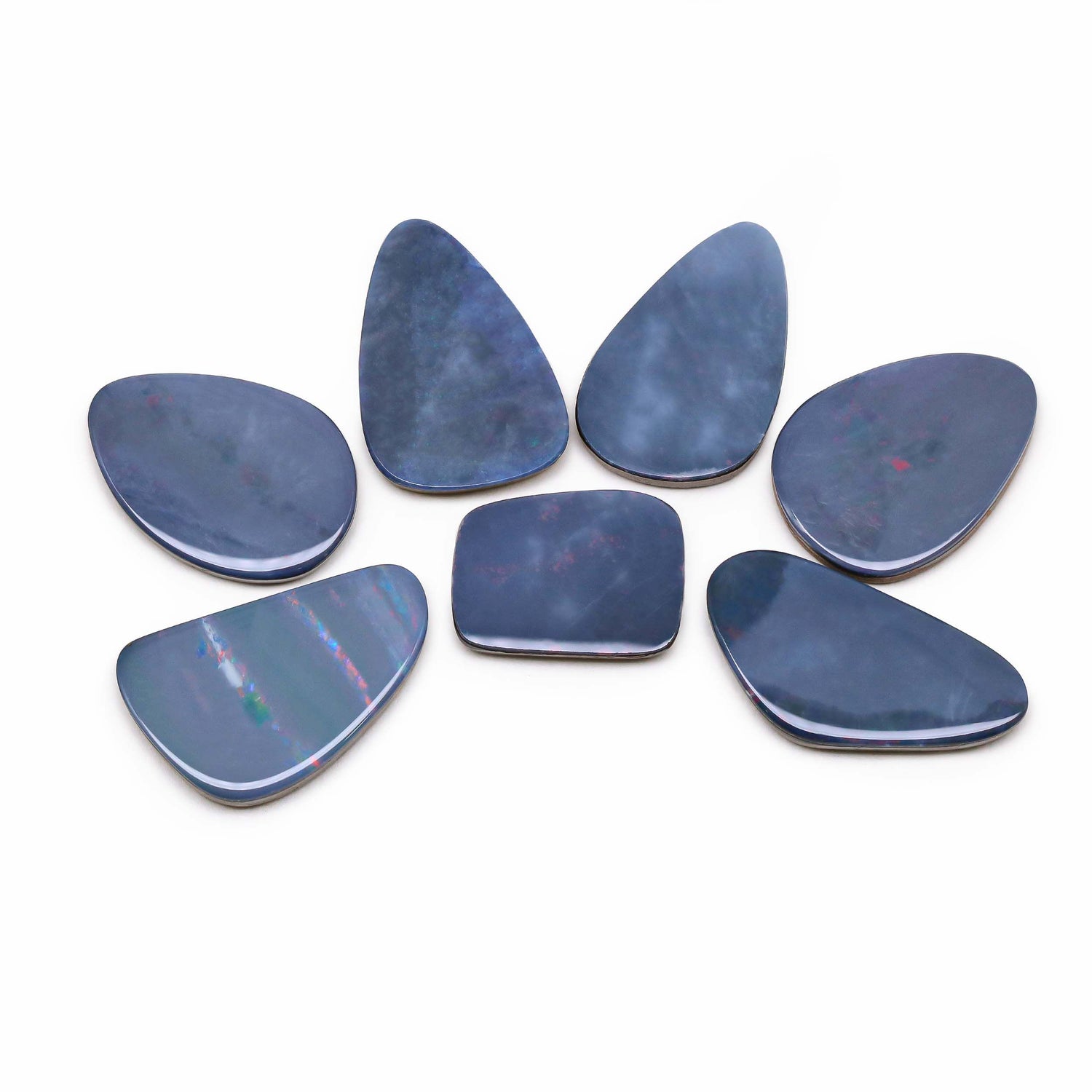 Australian Opal Doublet 17x13mm to 23.50x14.50mm Mix Smooth Slices