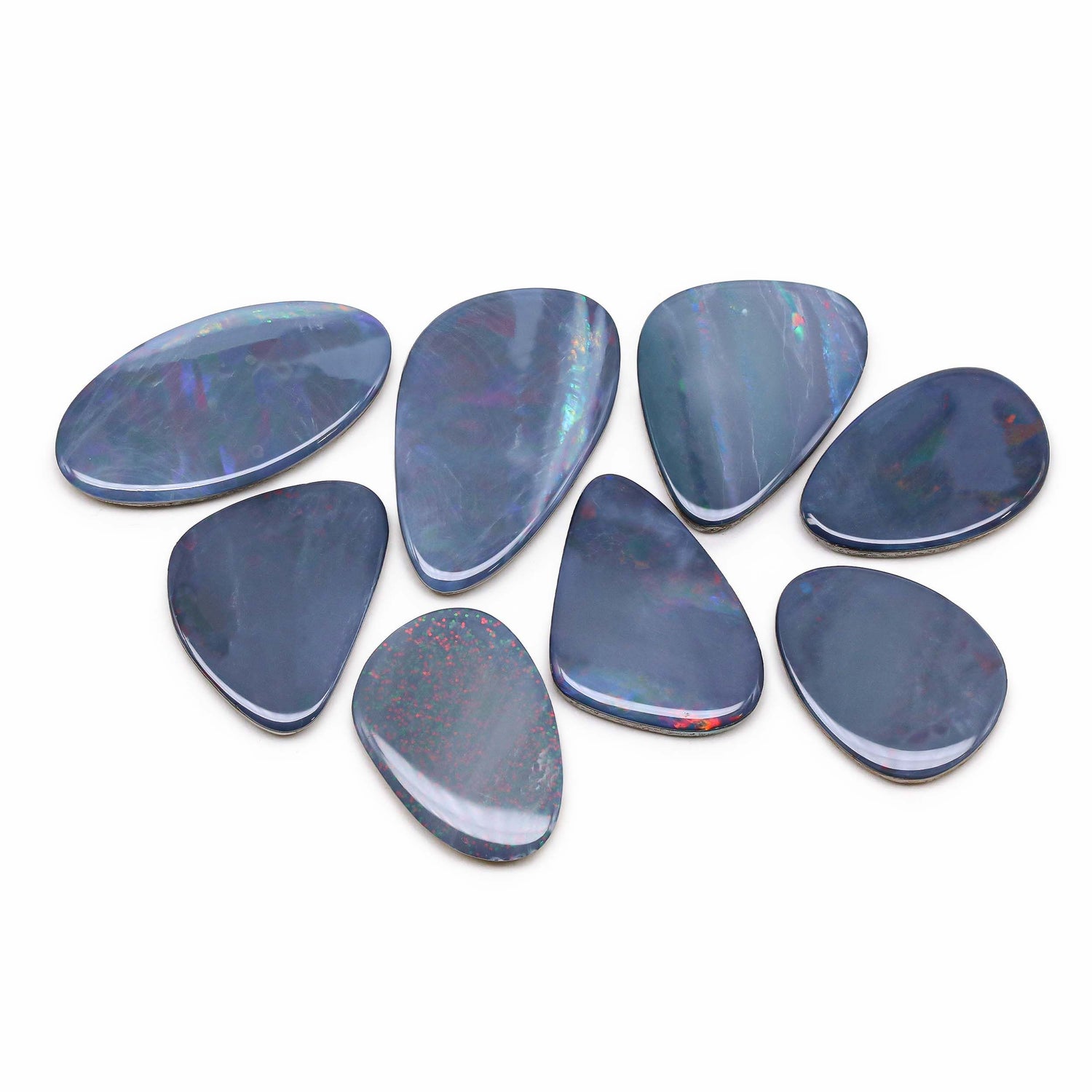 Australian Opal Doublet 18x13.50mm to 24.50x15mm Mix Smooth Slices