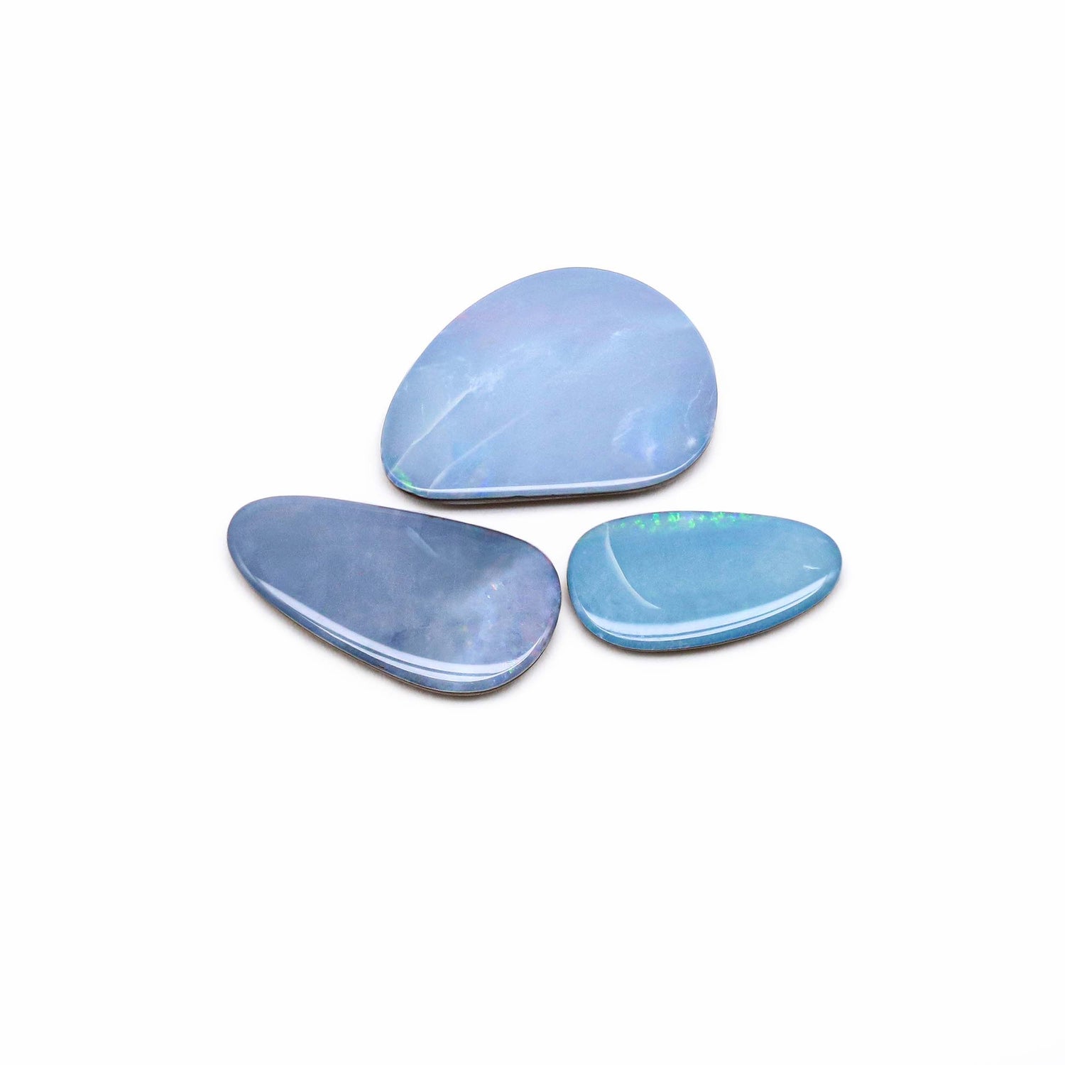 Australian Opal Doublet 17x9mm to 21x14mm Mix Smooth Slices