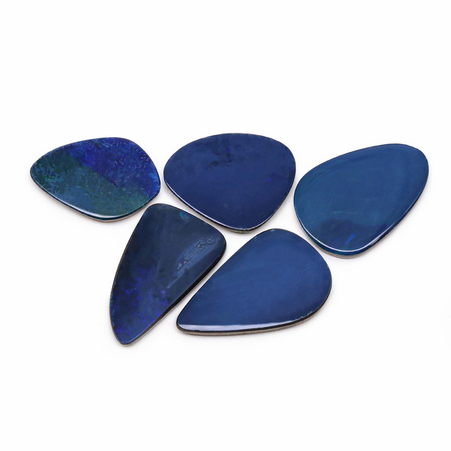 Australian Opal Doublet 20.50x13.50mm to 25x15.50mm Mix Smooth Slices