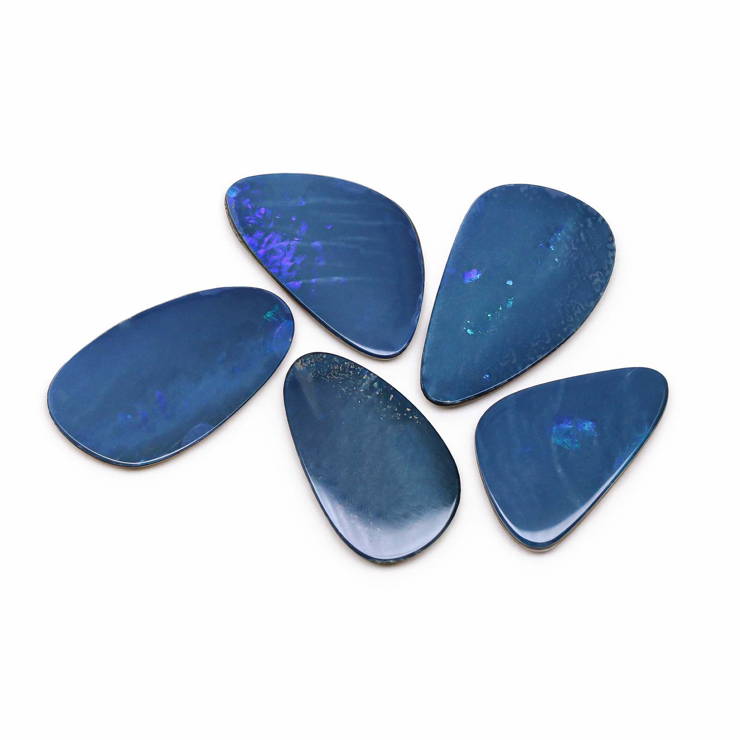 Australian Opal Doublet 21.50x13mm to 24.50x15mm Mix Smooth Slices