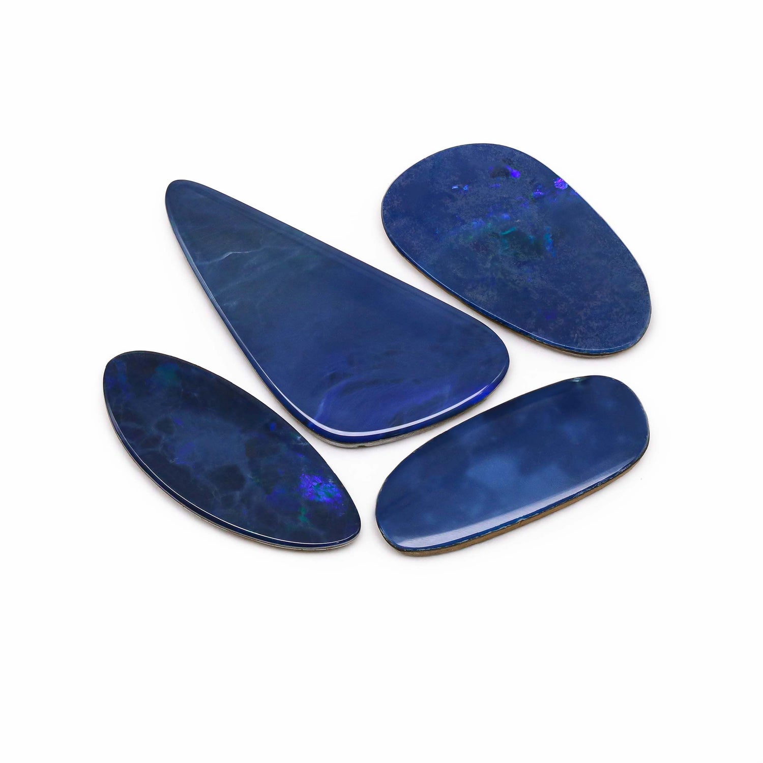 Australian Opal Doublet 25.50x10.50mm to 34x16mm Mix Smooth Slices