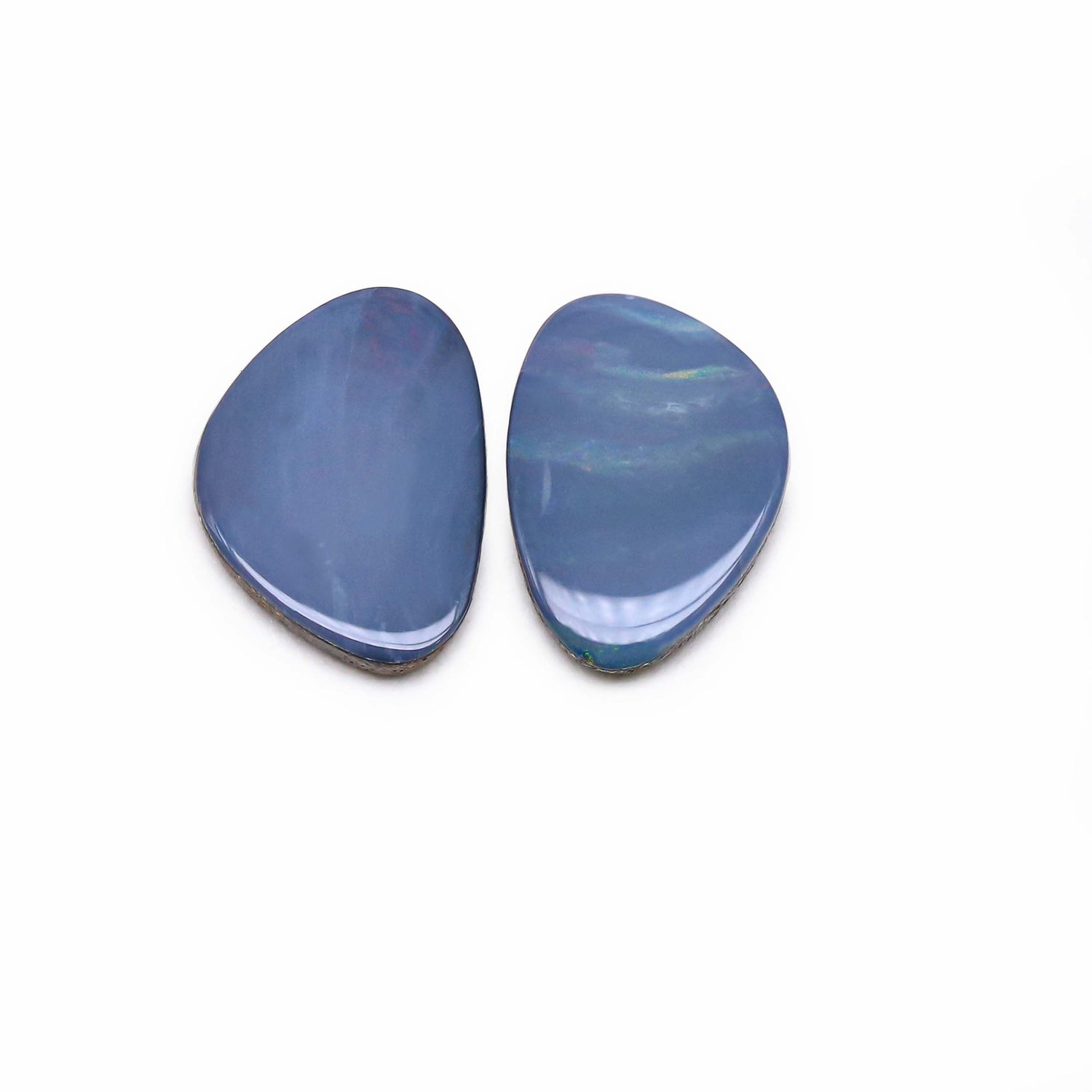 Australian Opal Doublet 13x9.50mm Smooth Slice Pair