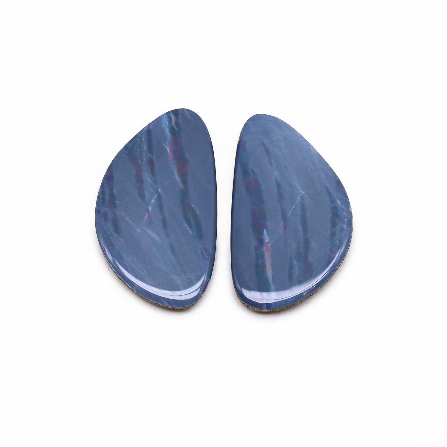 Australian Opal Doublet 22x13mm Smooth Slice Pair