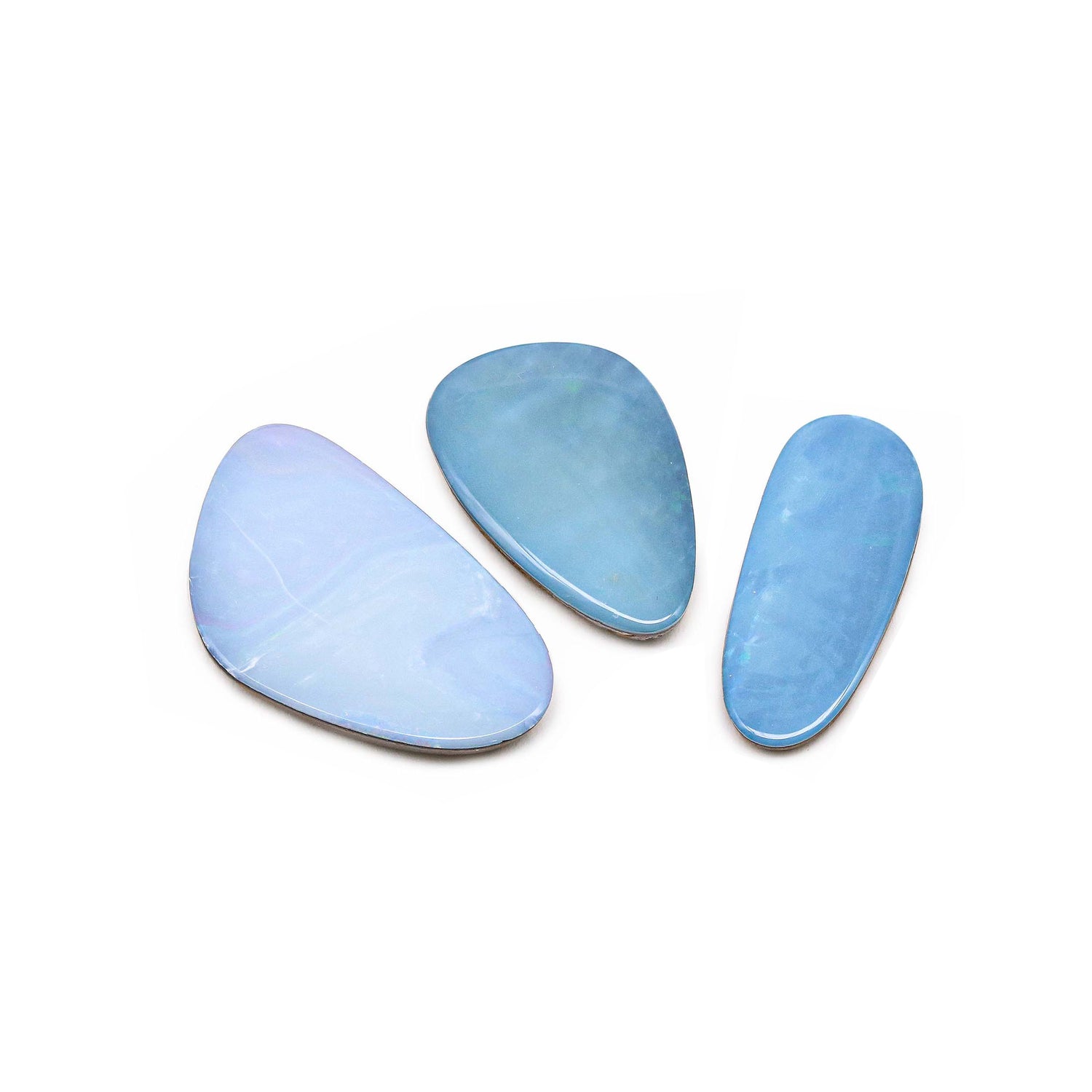 Australian Opal Doublet 26.50x11.50mm to 31x19mm Mix Smooth Slices