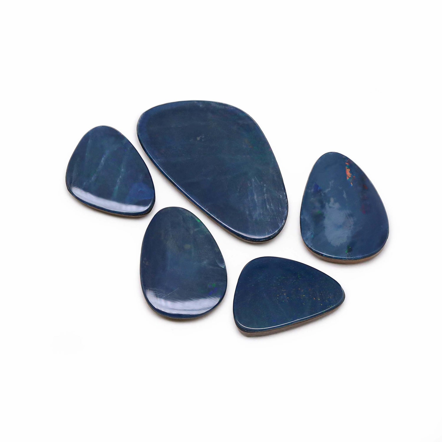 Australian Opal Doublet 14x10.50mm to 25x14.50mm Mix Smooth Slices