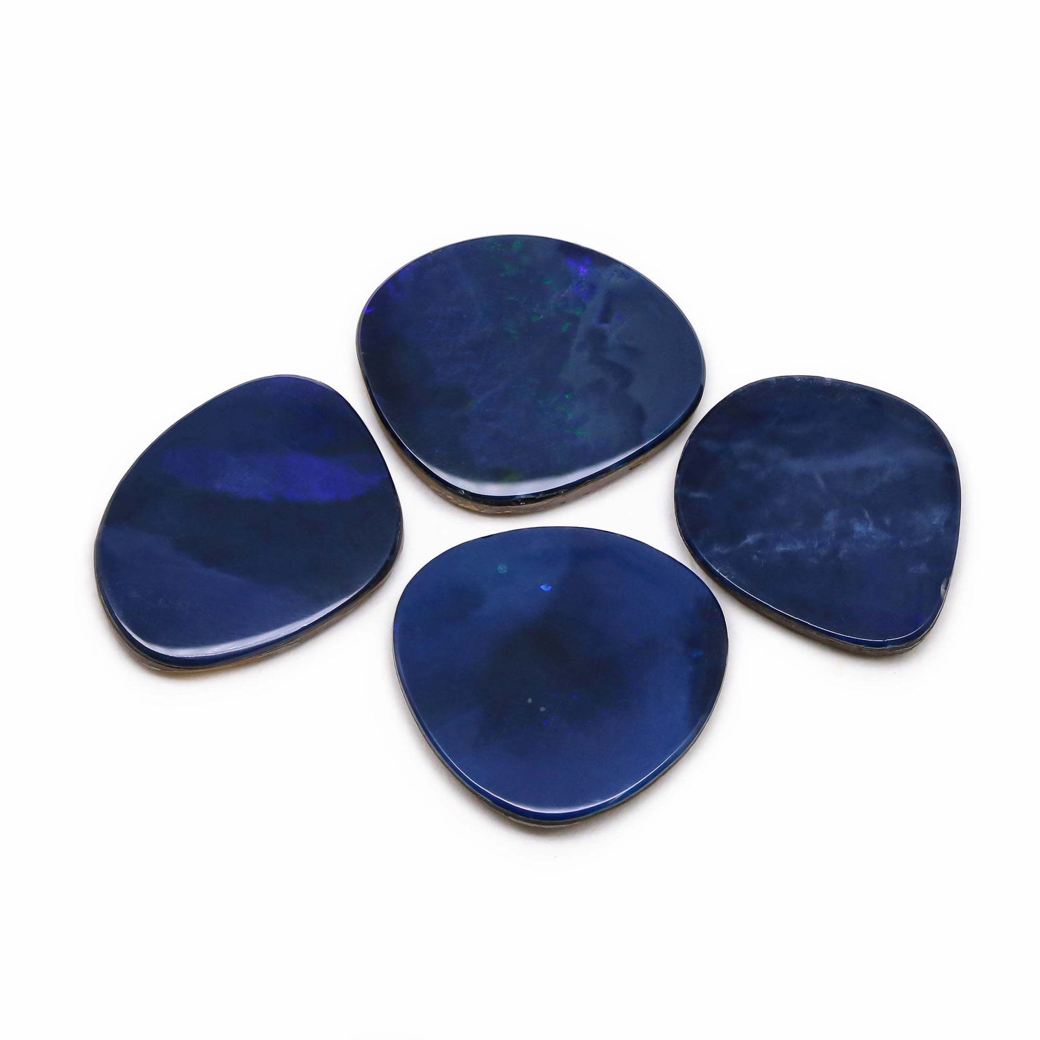 Australian Opal Doublet 15x13.50mm to 18x14.50mm Mix Smooth Slices