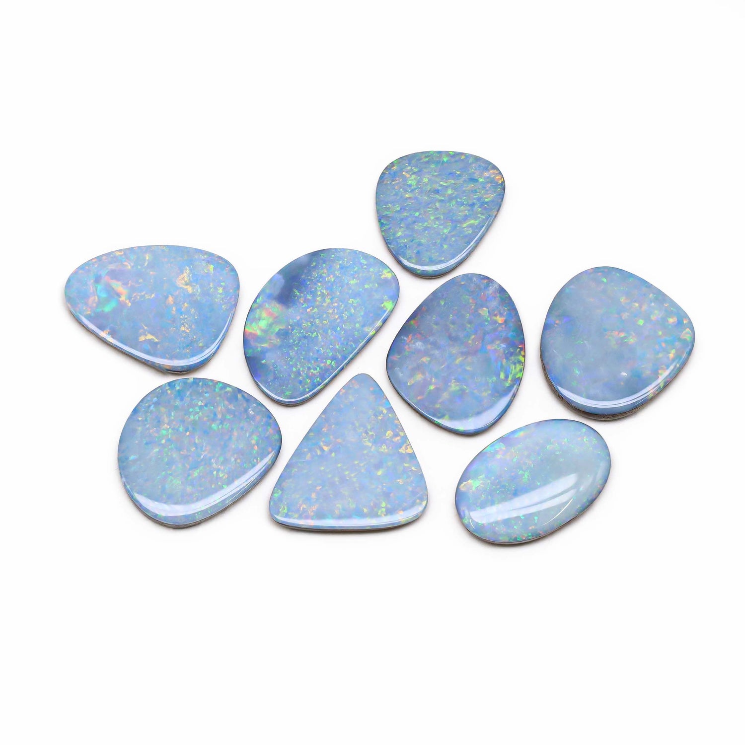 Australian Opal Doublet 15.50x13.50mm to 20x13mm Mix Smooth Slices