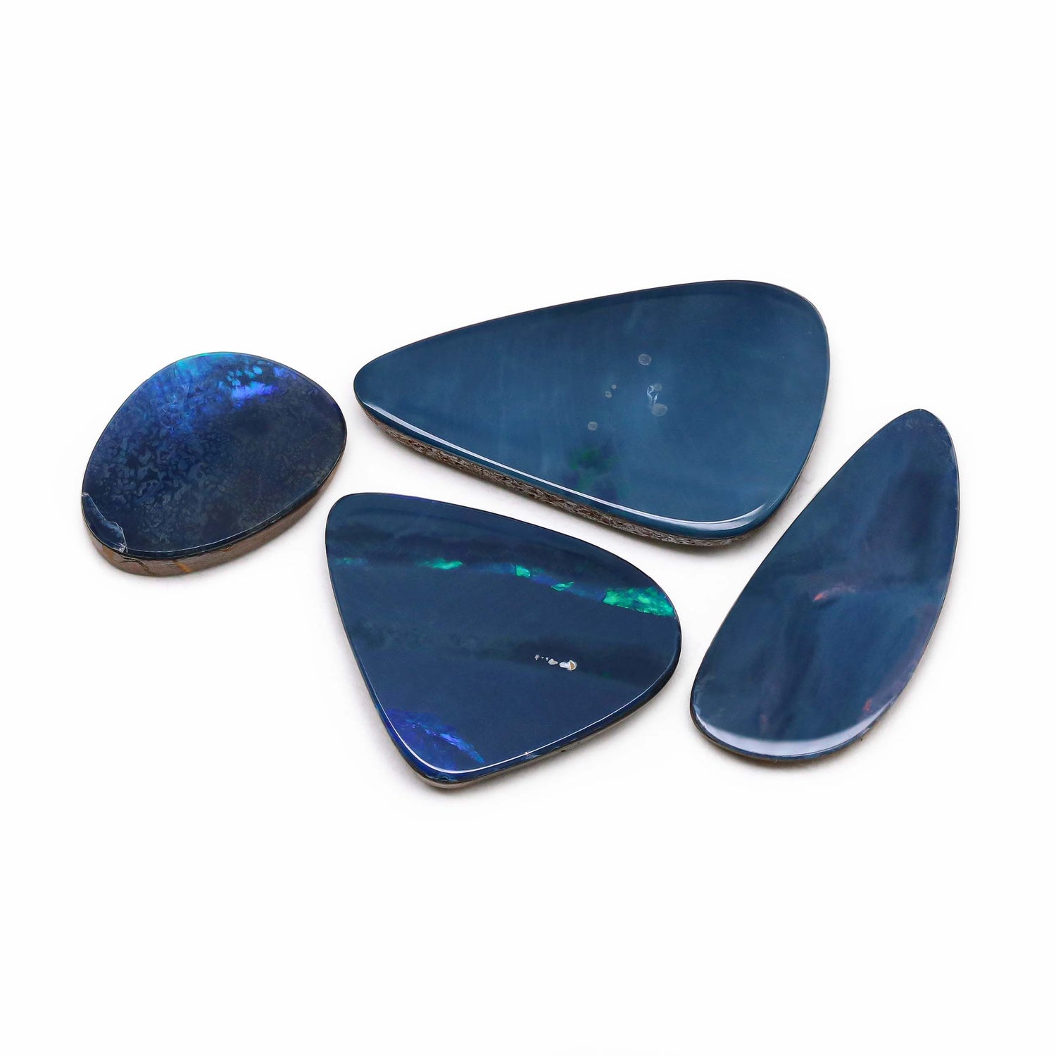 Australian Opal Doublet 16x12mm to 27x16.50mm Mix Smooth Slices