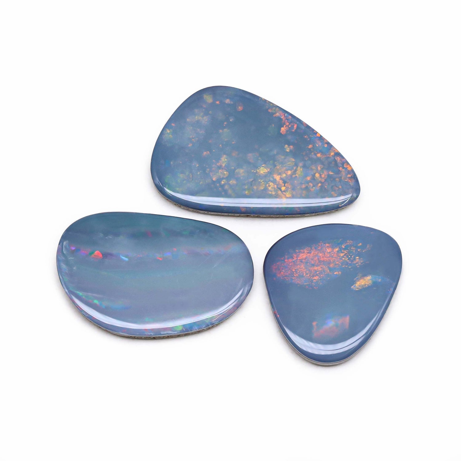 Australian Opal Doublet 19x16.50mm to 26x16.50mm Mix Smooth Slices