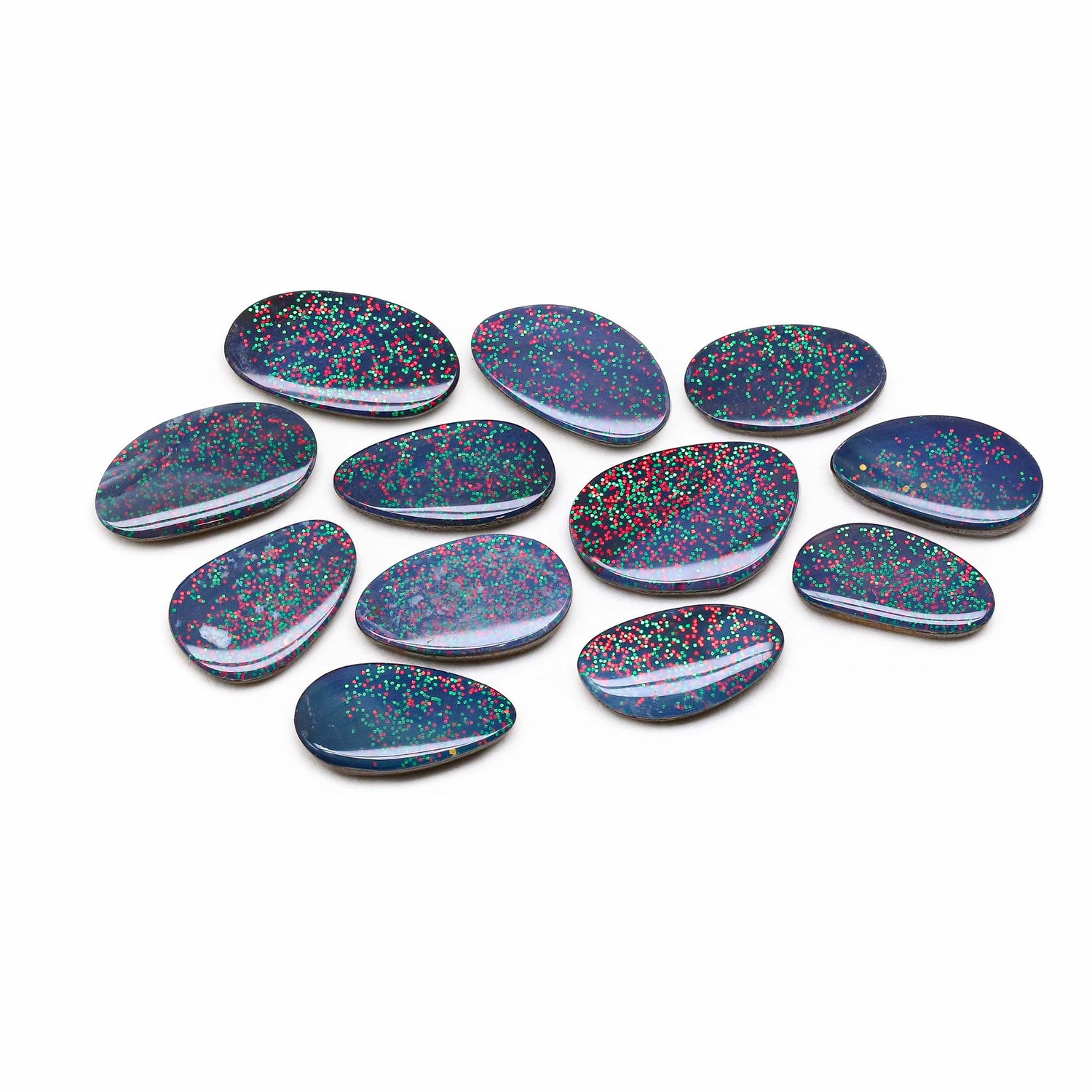 Australian Opal Doublet 13x6.50mm to 15x10mm Mix Smooth Slices