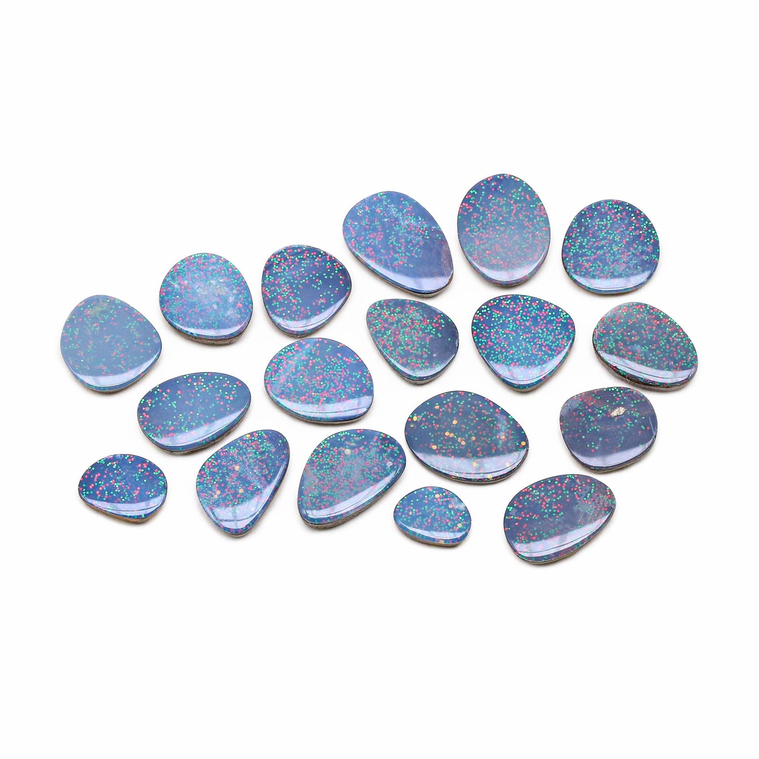 Australian Opal Doublet 7.50x6mm to 12x9mm Mix Smooth Slices