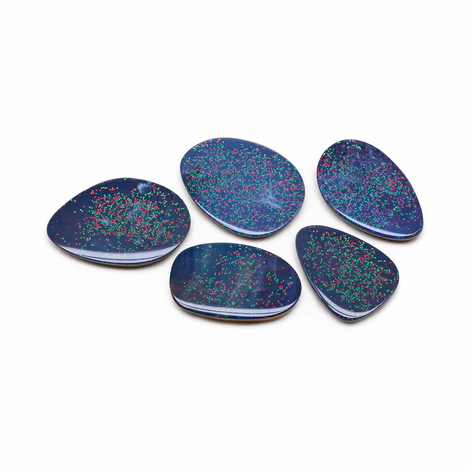 Australian Opal Doublet 16.50x11.50mm to 20.50x13.50mm Mix Smooth Slices