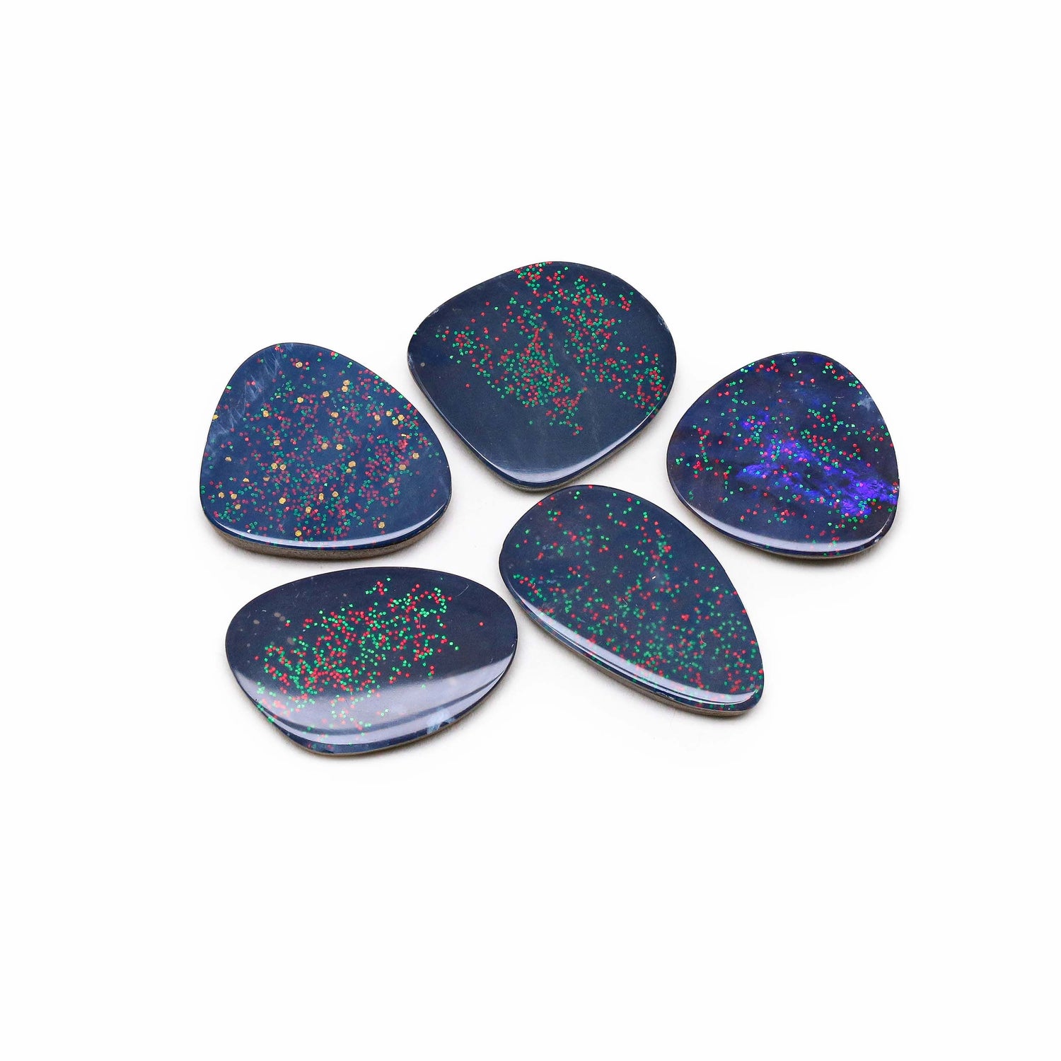 Australian Opal Doublet 16.50x15mm to 21x12mm Mix Smooth Slices