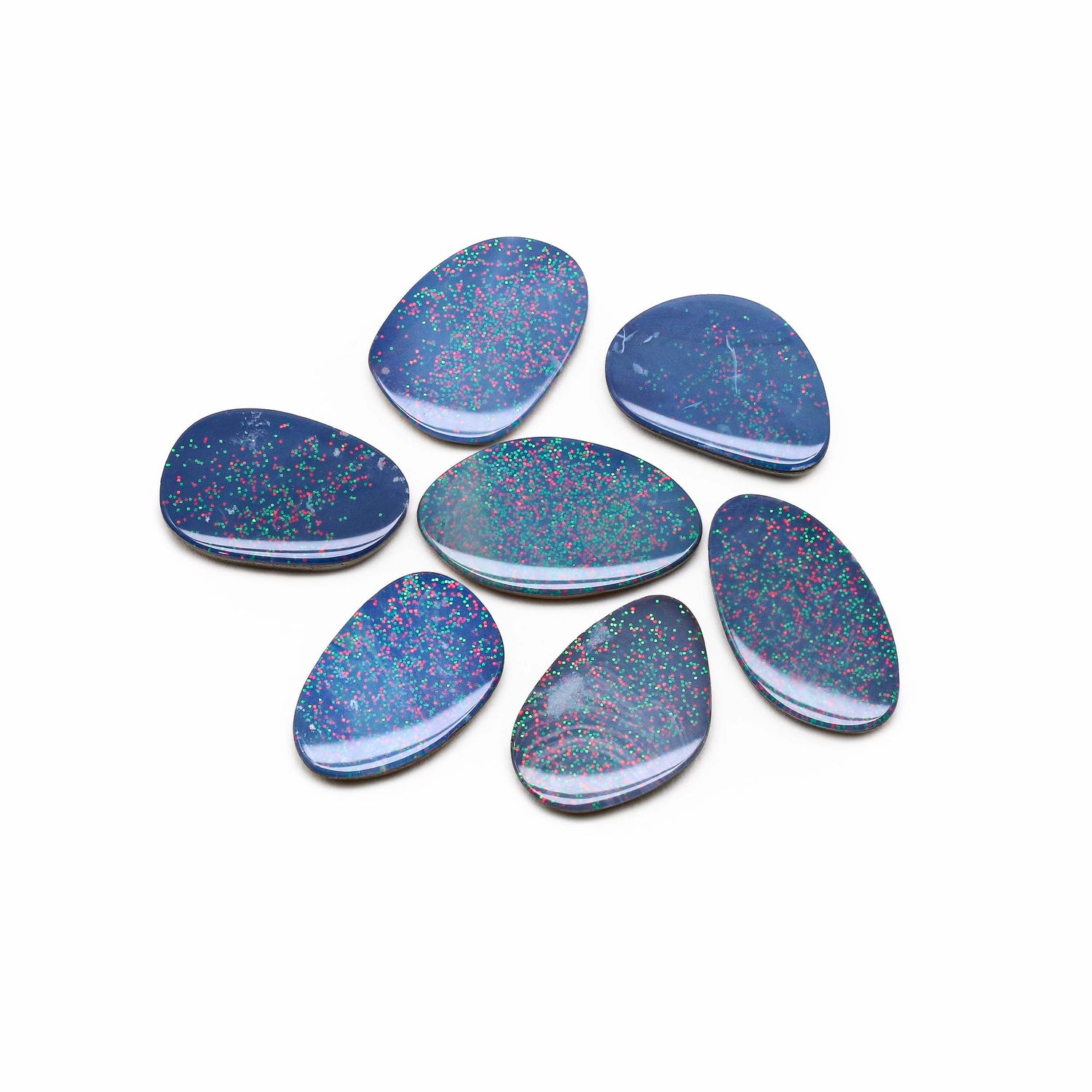 Australian Opal Doublet 17x11.50mm to 20x12mm Mix Smooth Slices