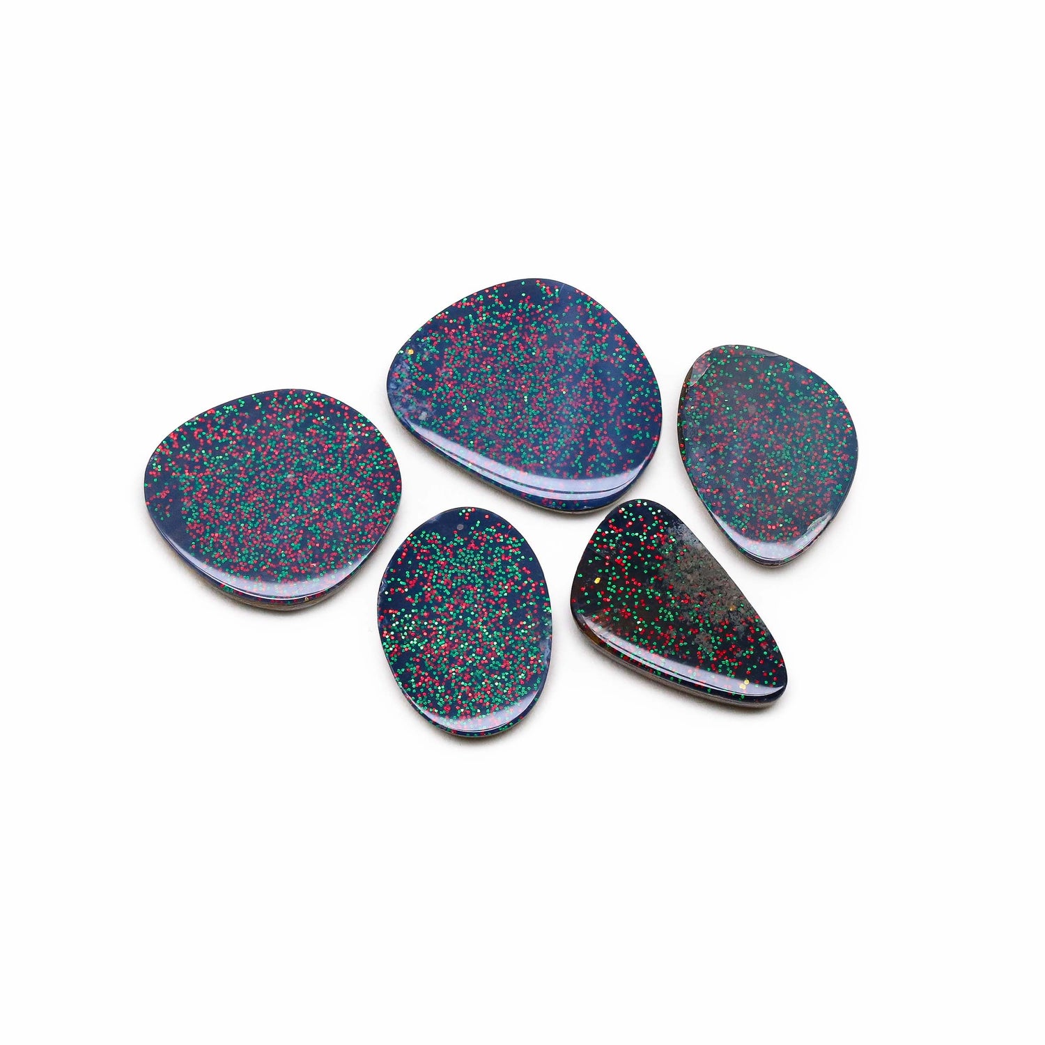 Australian Opal Doublet 17.50x12.50mm to 20x16mm slice Mix Smooth Slices