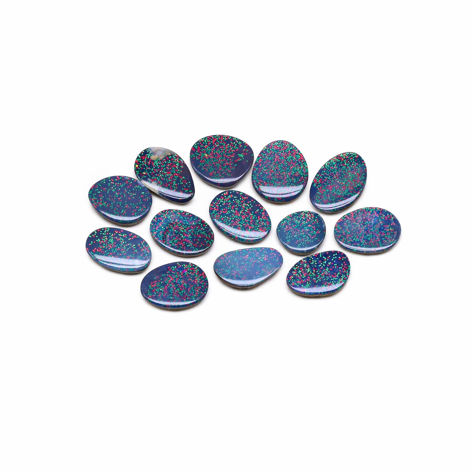 Australian Opal Doublet 8x7.50mm to 11x9.50mm Mix Smooth Slices