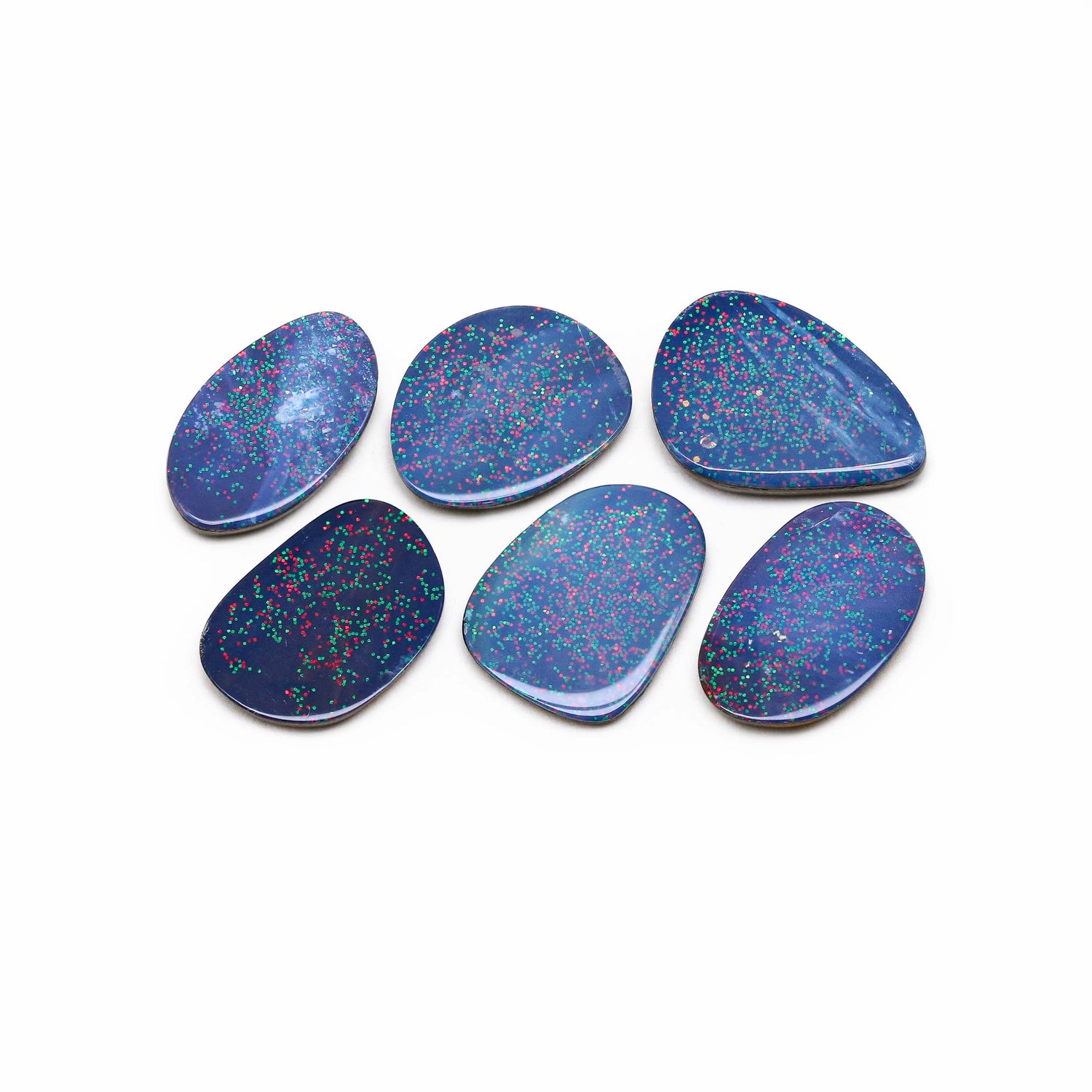 Australian Opal Doublet 18x10.50mm to 19x13.50mm Mix Smooth Slices