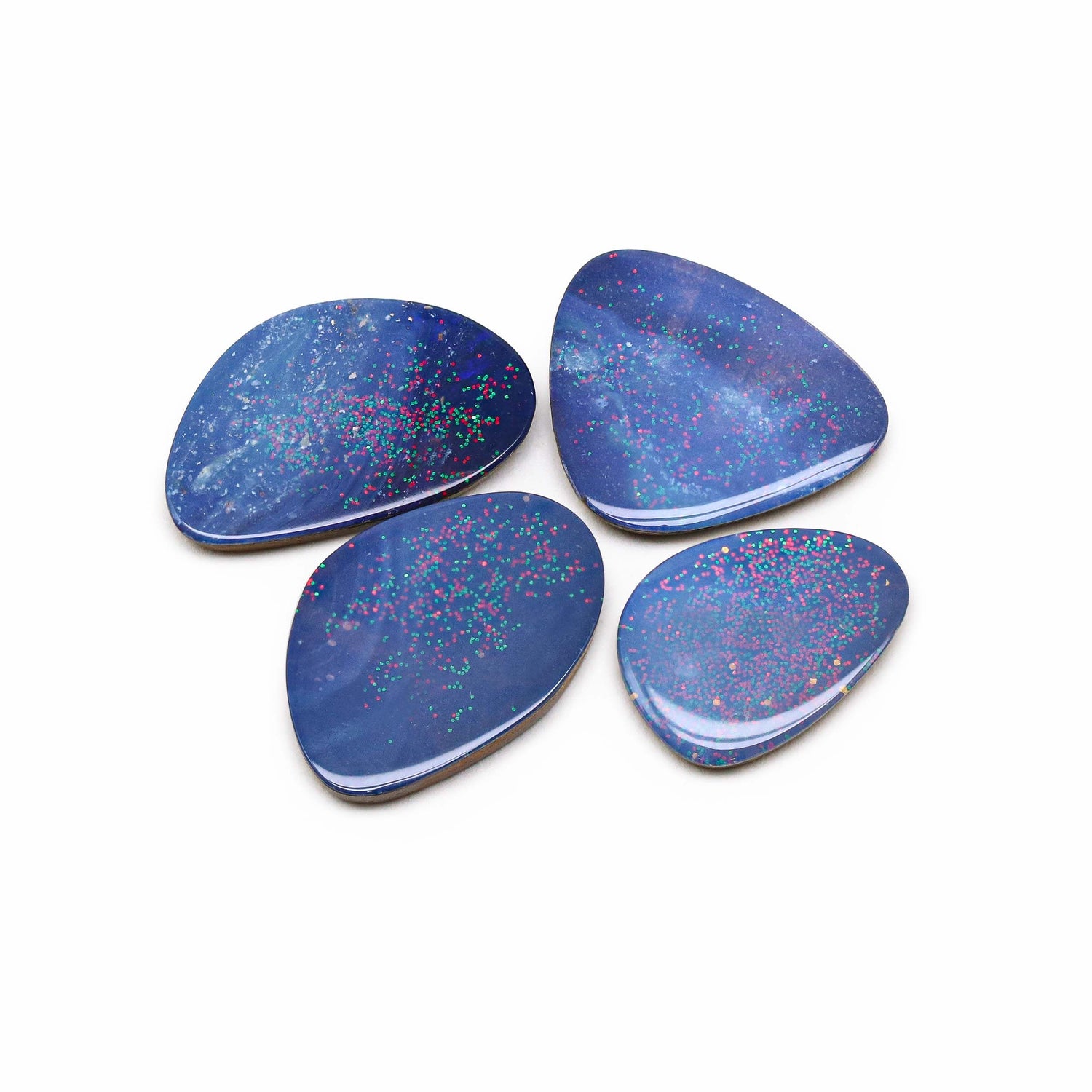 Australian Opal Doublet 18.50x14mm to 23x16mm Mix Smooth Slices