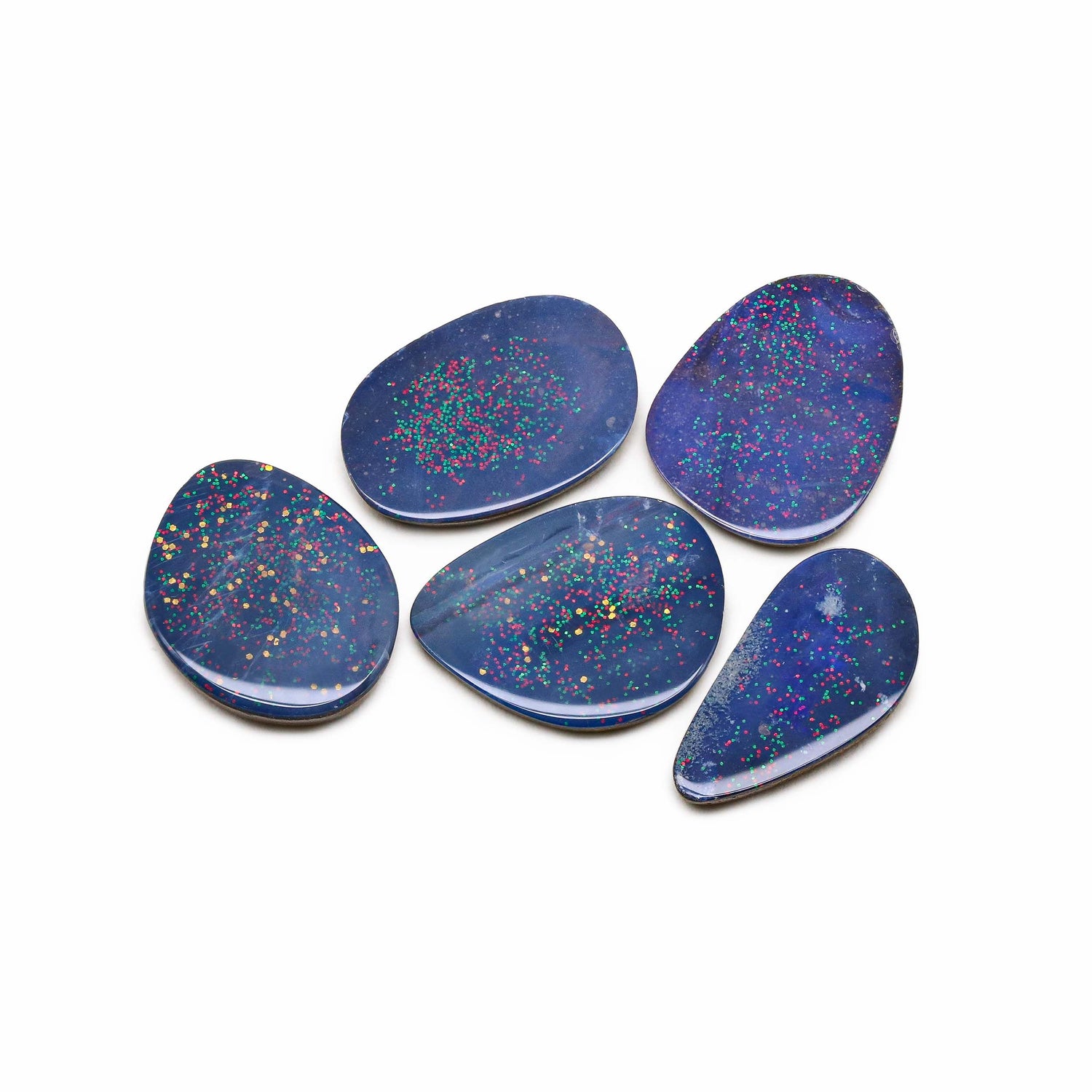 Australian Opal Doublet 21.50x11.50mm to 21x16.50mm Mix Smooth Slices