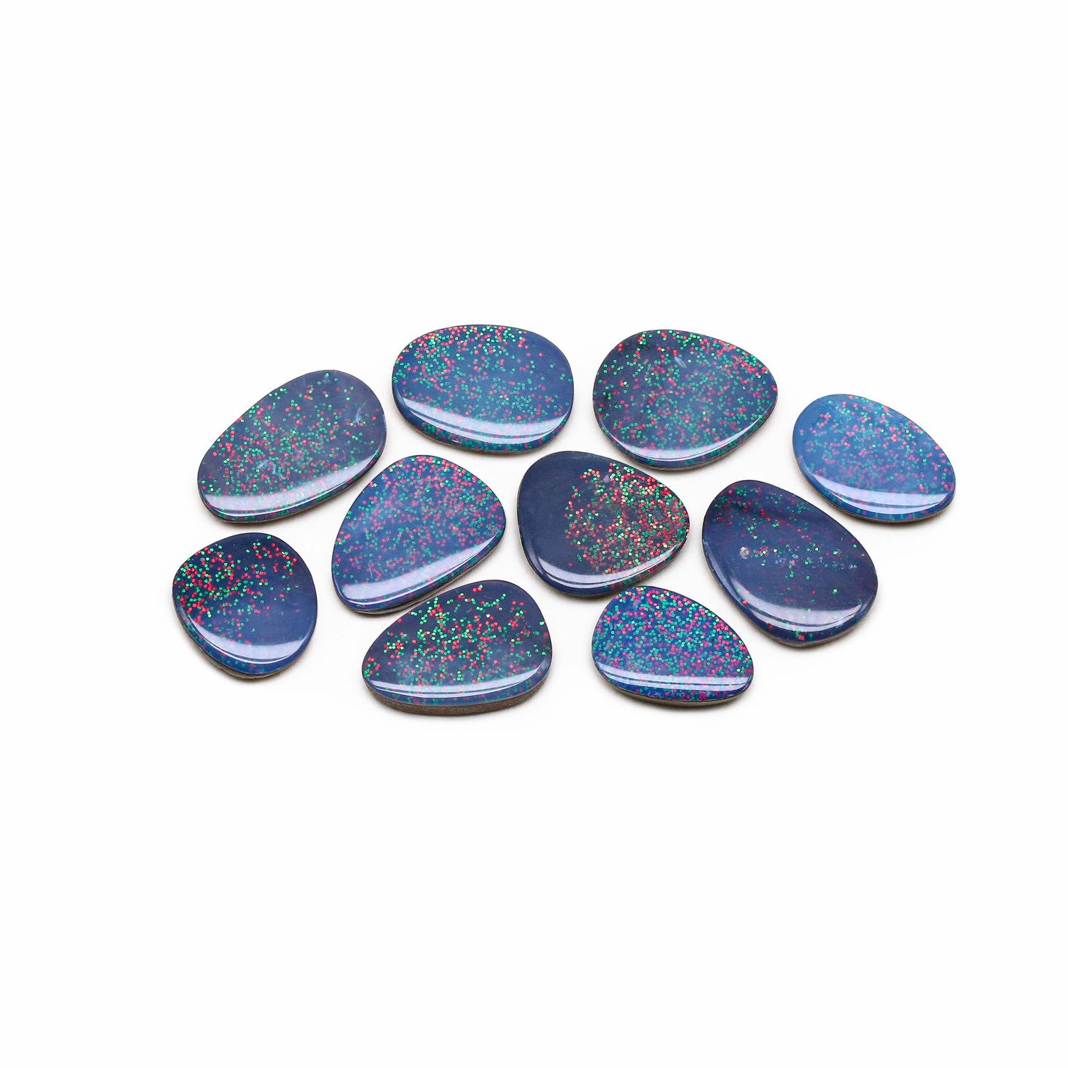 Australian Opal Doublet 10.50x9.50mm to 14x9mm Mix Smooth Slices