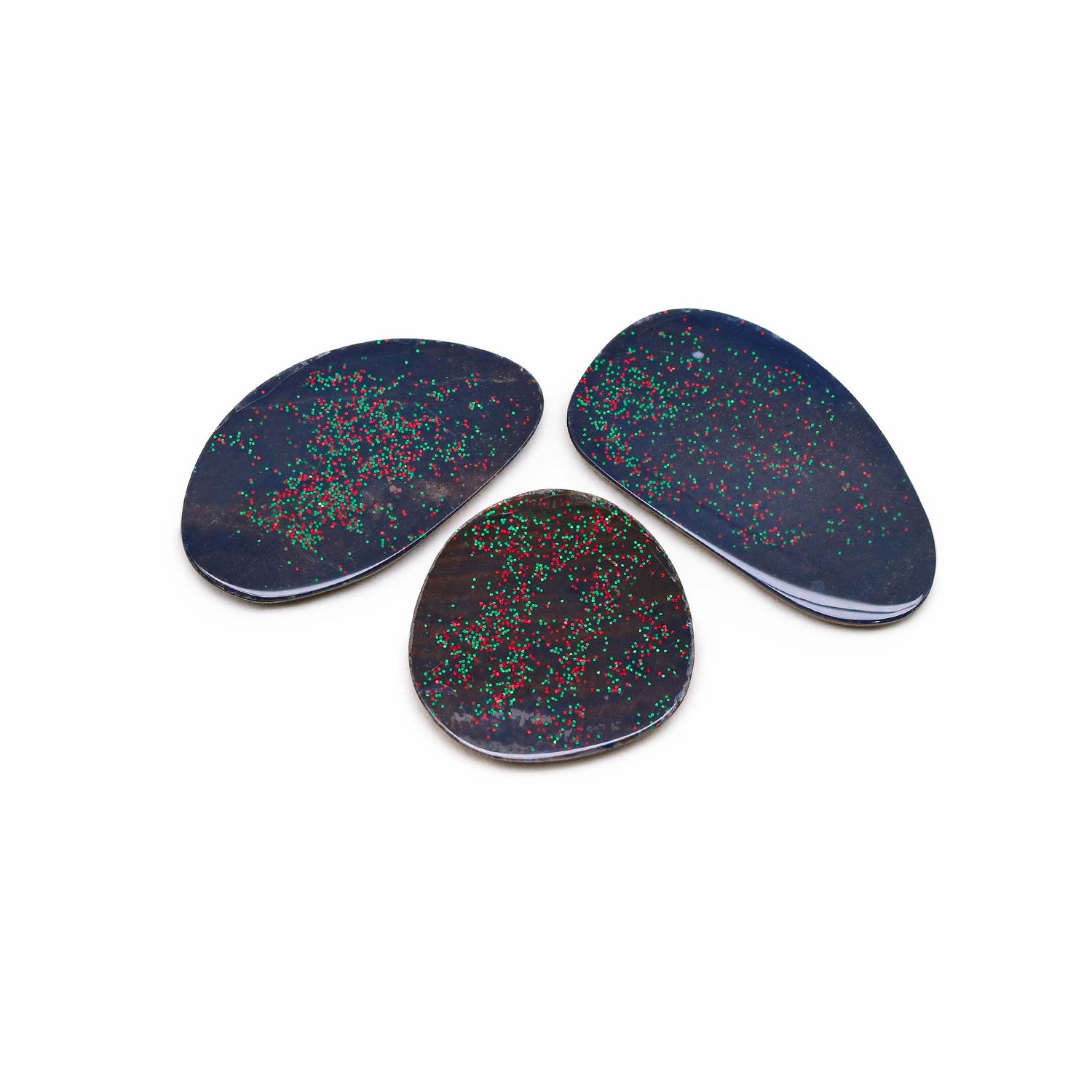 Australian Opal Doublet 21.50x21.50mm to 31.50x17.50mm Mix Smooth Slices