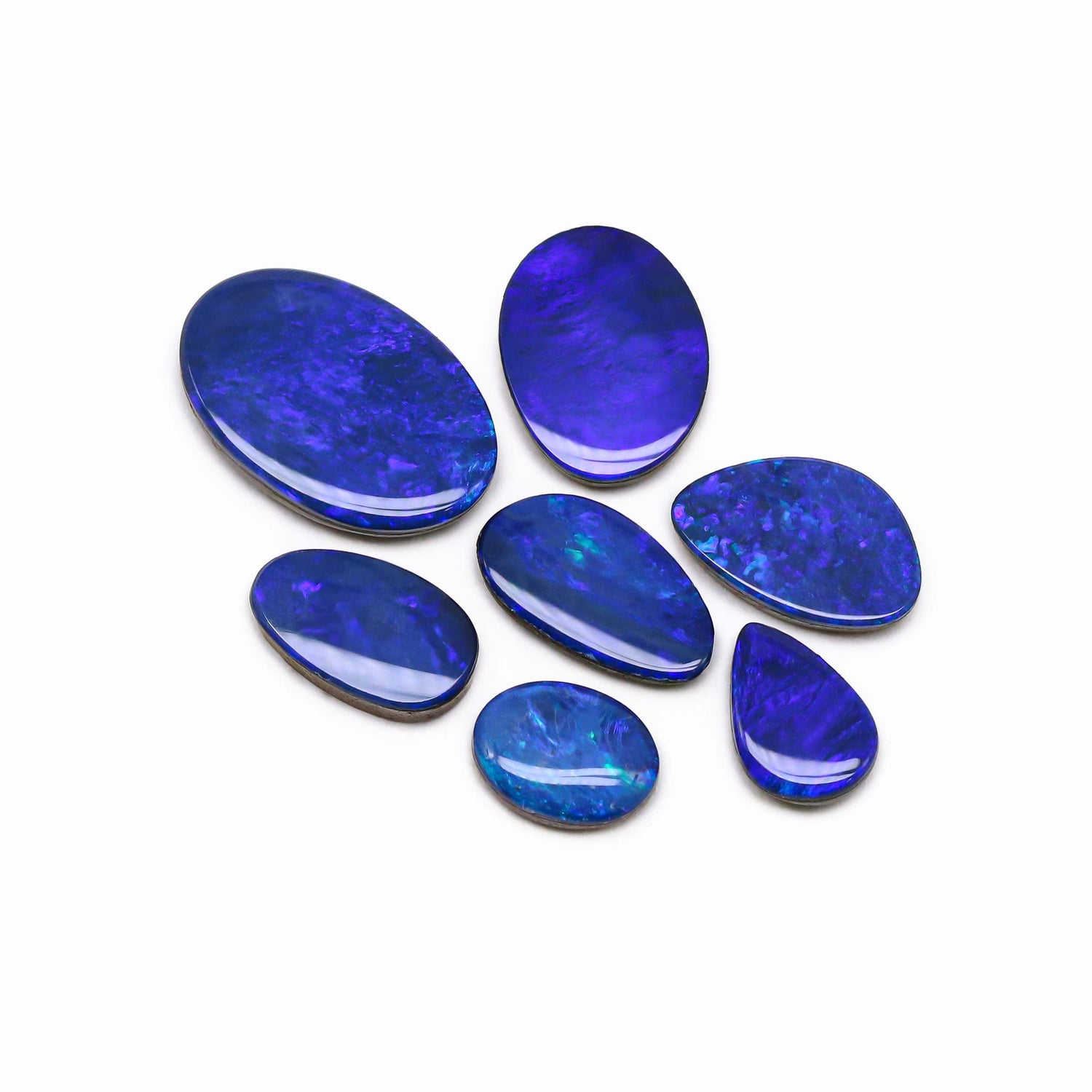 Australian Opal Doublet 8x6mm to 14.50x9.50mm Mix Smooth Slices