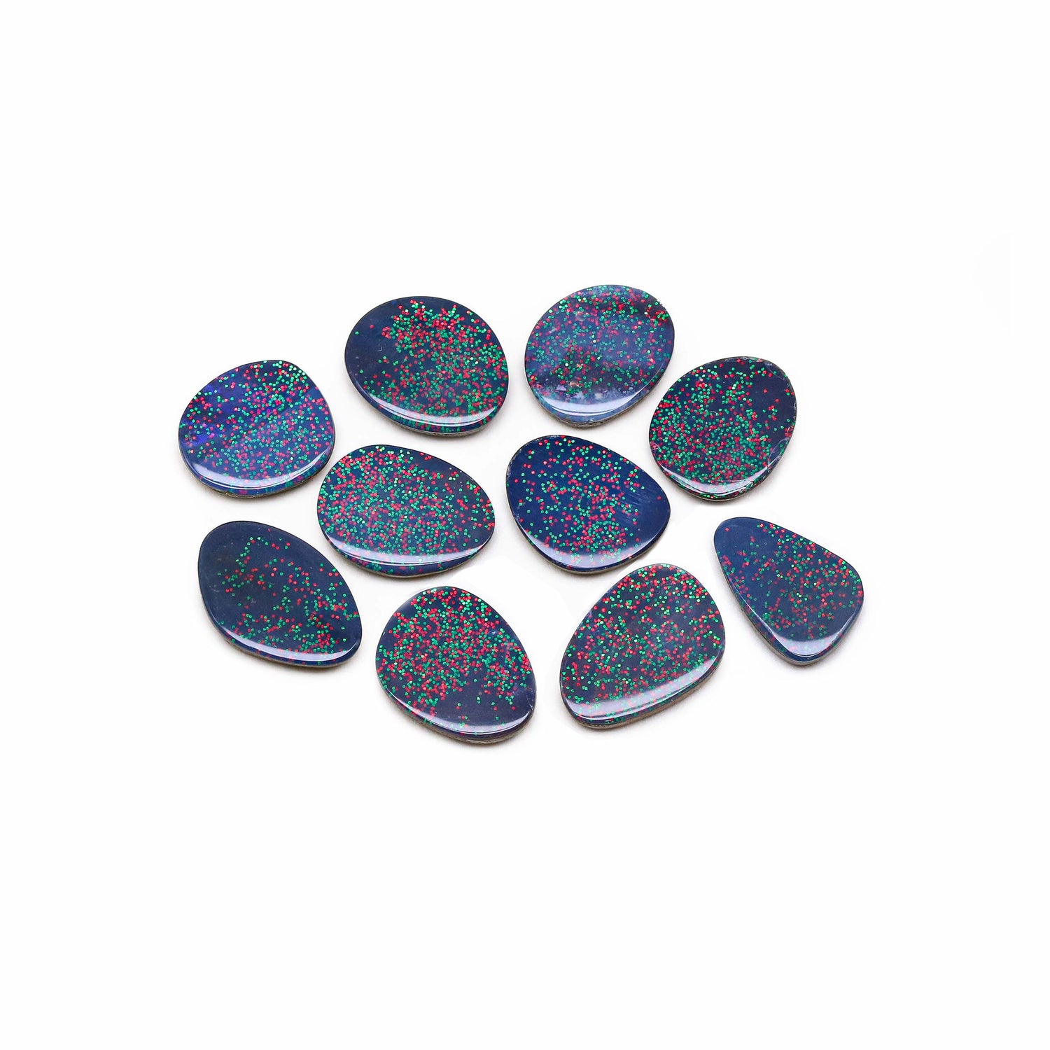 Australian Opal Doublet 11.50x10.50mm to 14x10mm Mix Smooth Slices