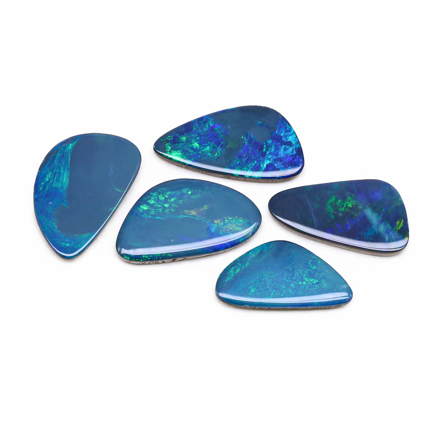 Australian Opal Doublet 17.50x9mm to 19x10.50mm Mix Smooth Slices