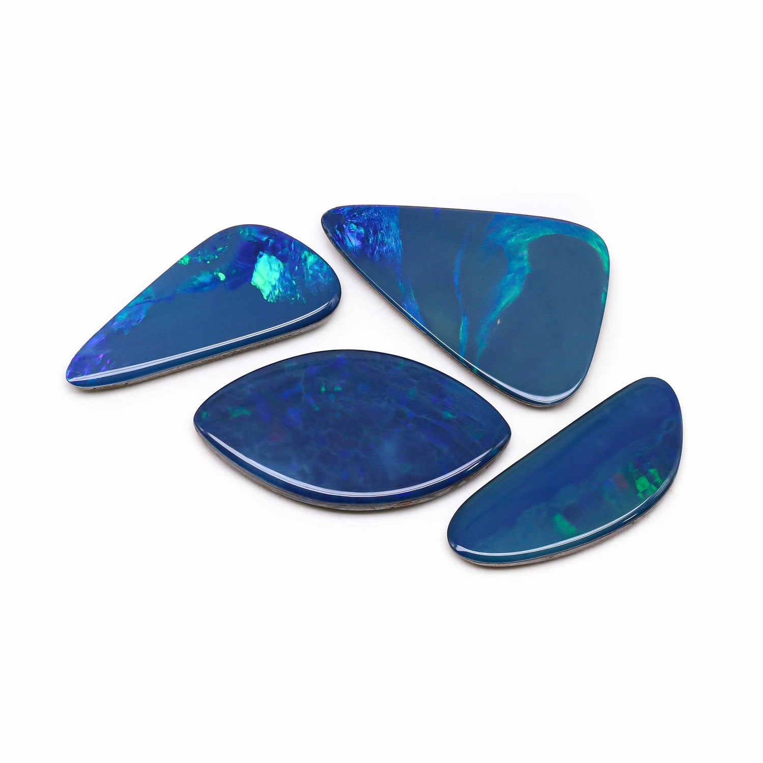 Australian Opal Doublet 23x10mm to 26x16.50mm Mix Smooth Slices