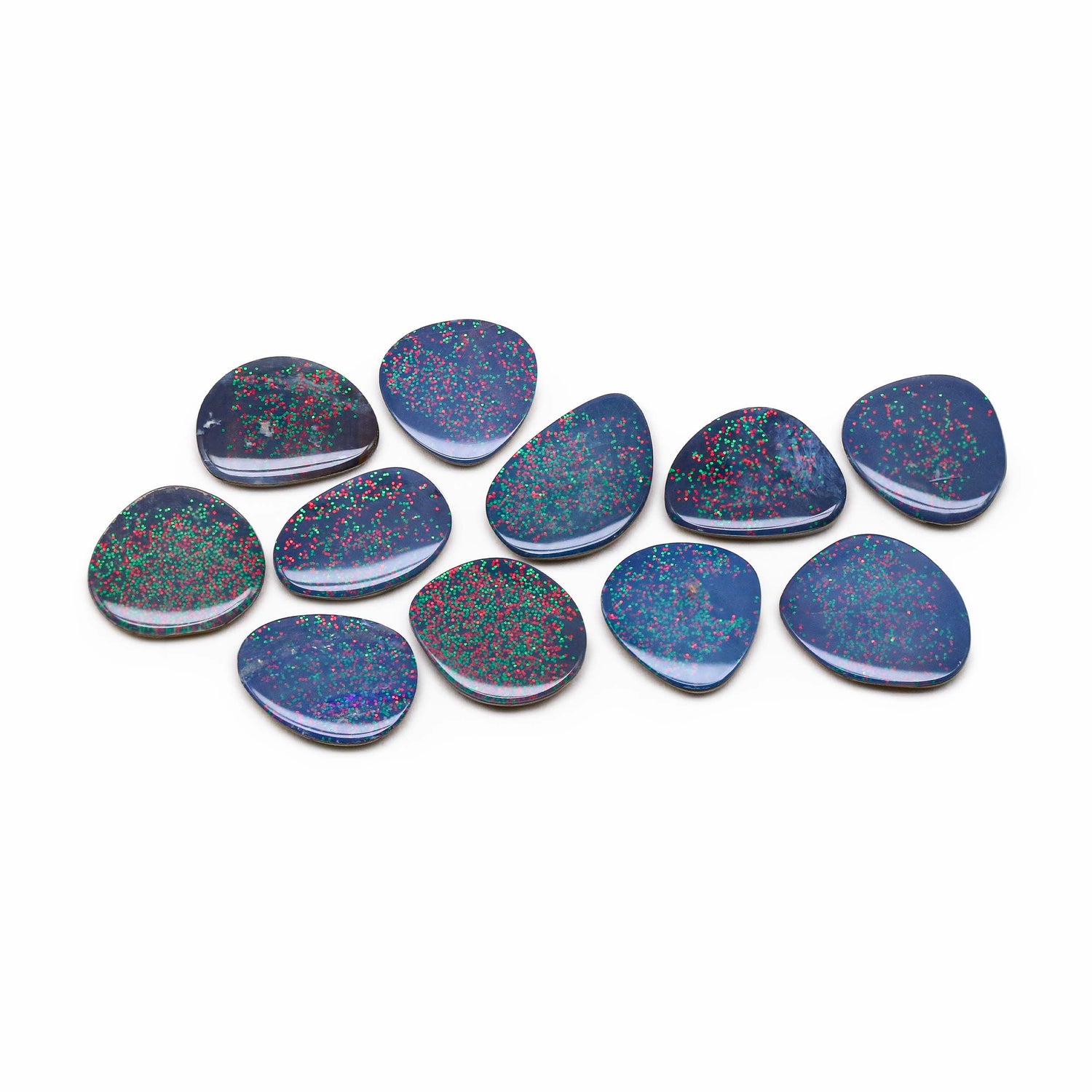 Australian Opal Doublet 12x12mm to 15x12mm slice Mix Smooth Slices